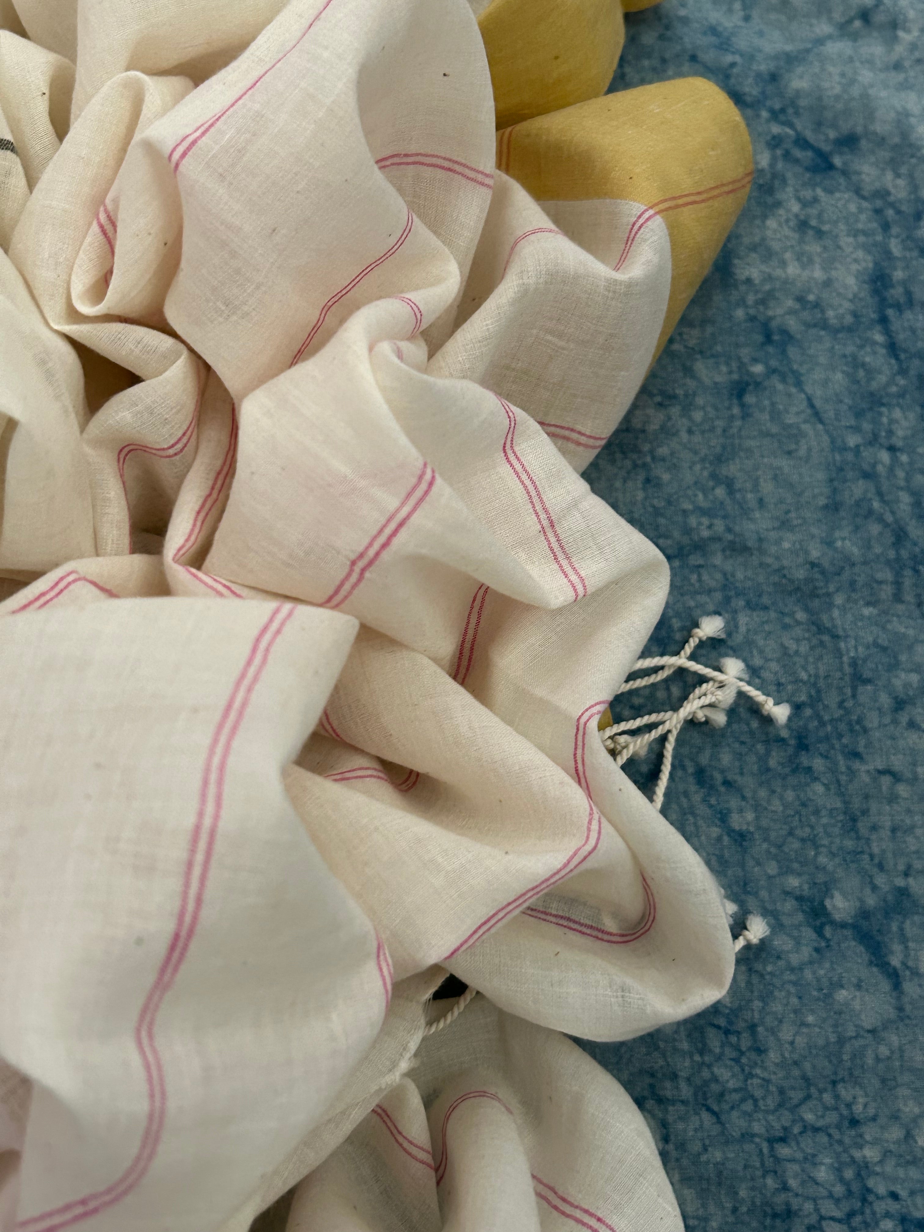 Raat Rani - Handwoven Bengal Jamdani Kurta Dupatta set