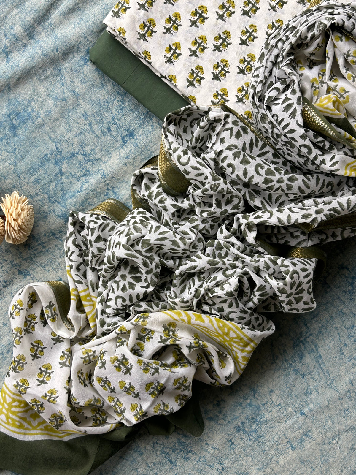 Handblock Azo-free Dye Cotton Suit Set