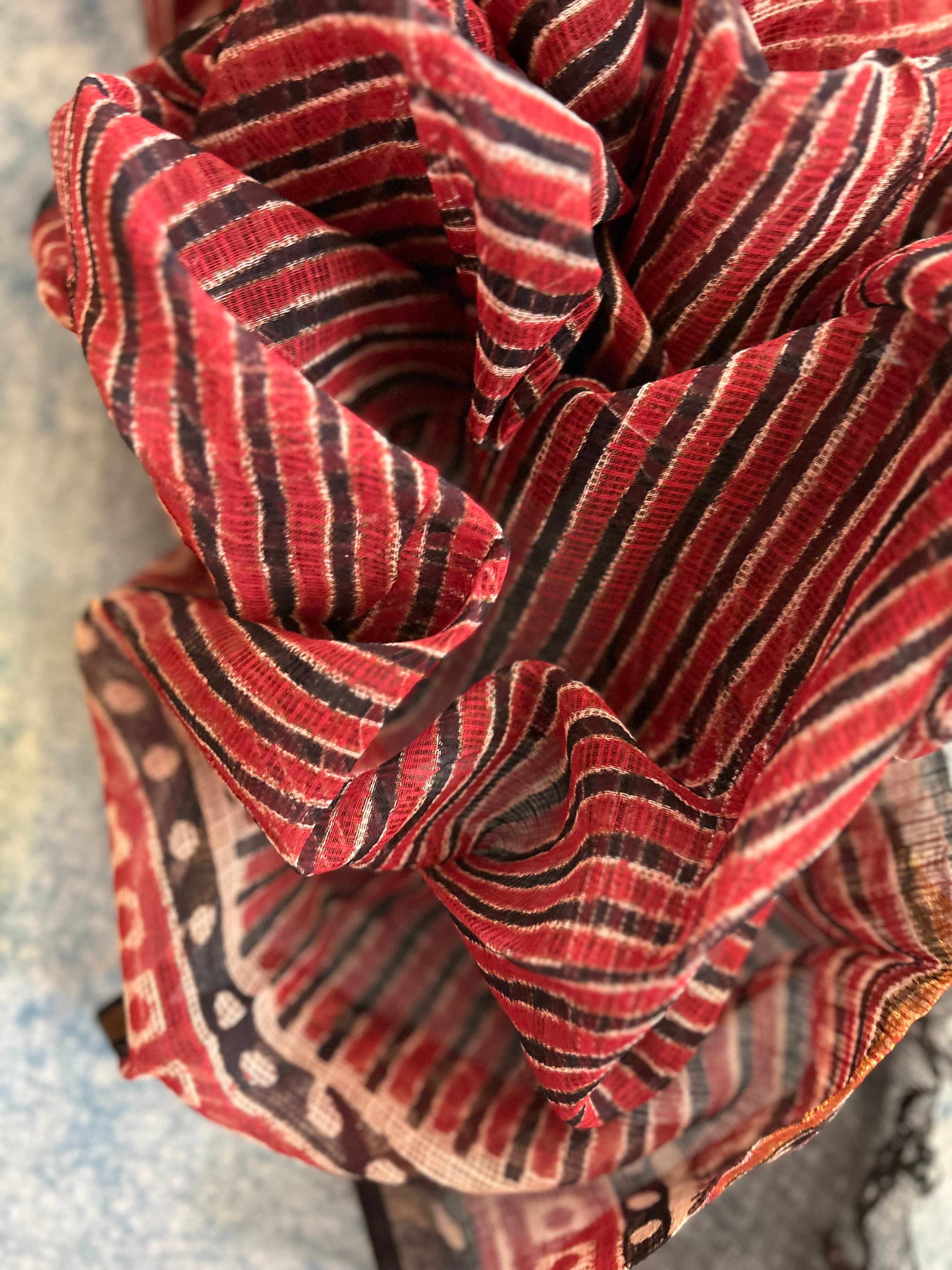 Handcrafted Cotton Kota Dupatta Suit
