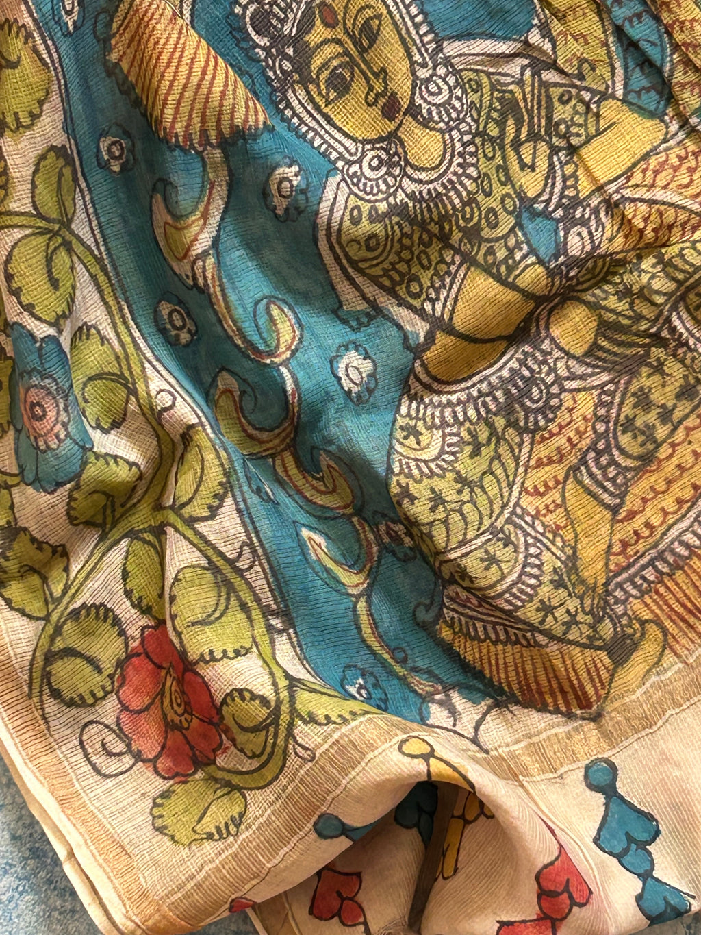 Sabaa - Handwoven Handpainted Kalamkari Set