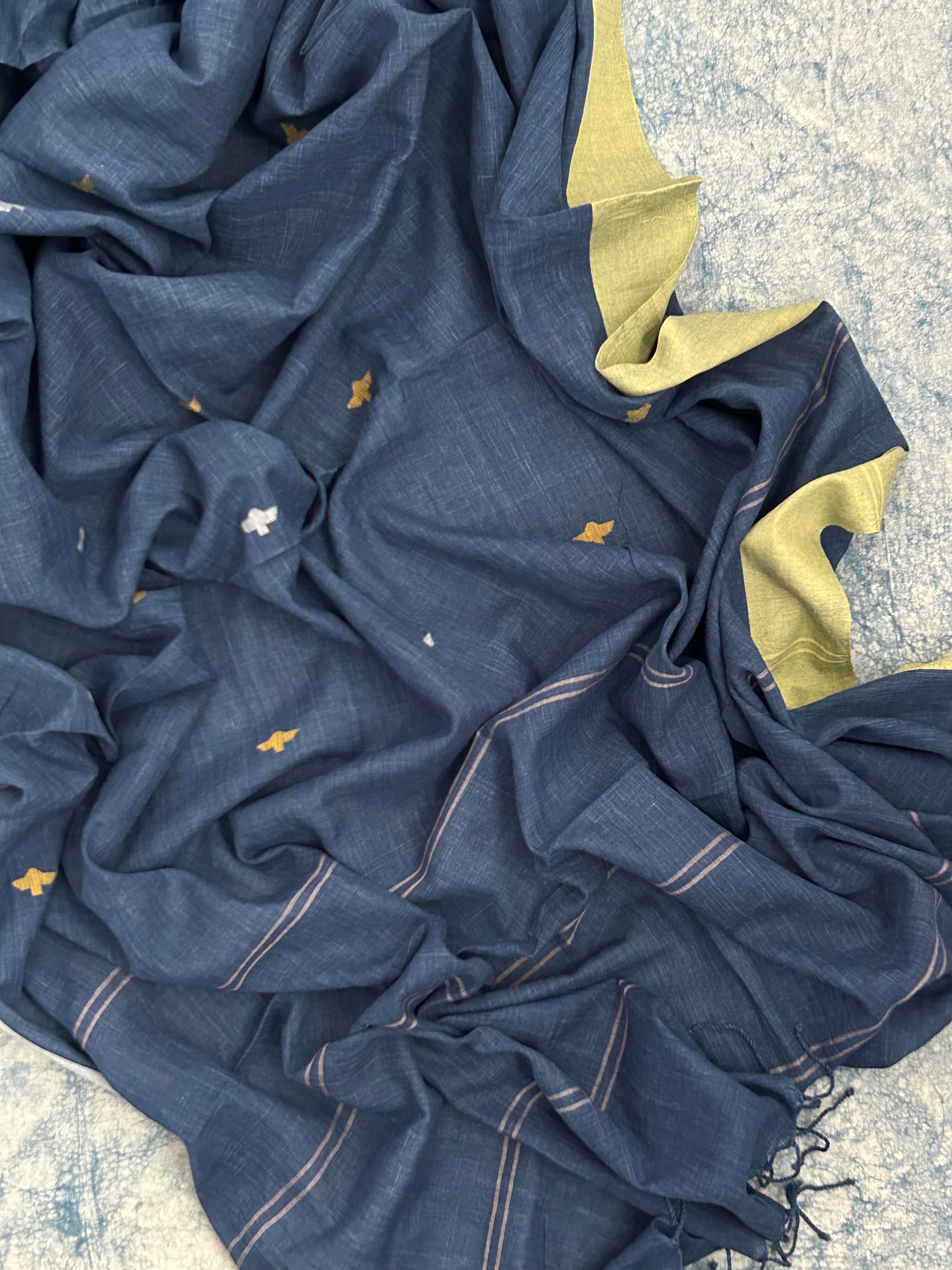 Nisha - Handwoven Bengal Jamdani Kurta Dupatta set