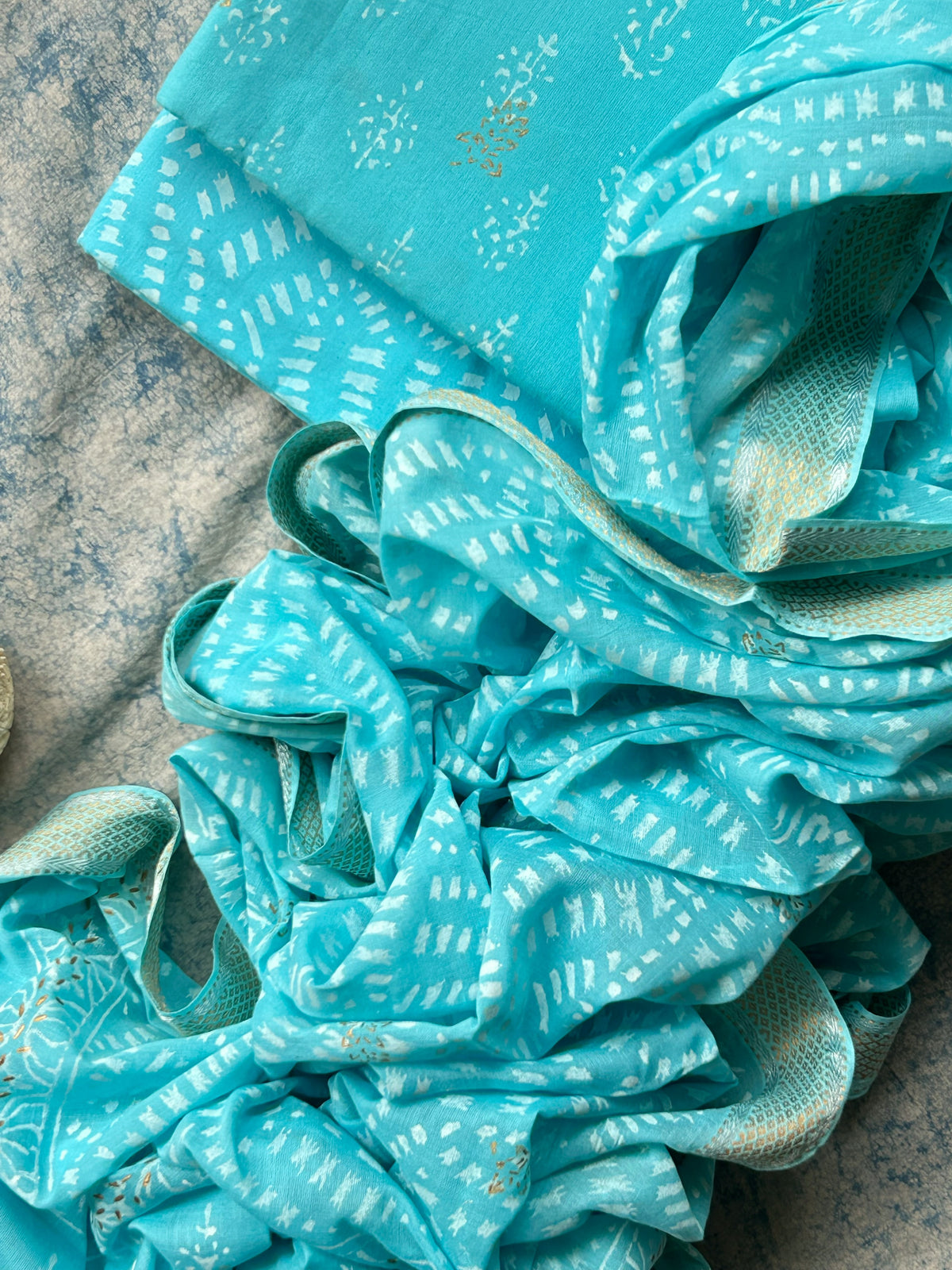 Handblock Azo-free Dye Cotton Suit Set