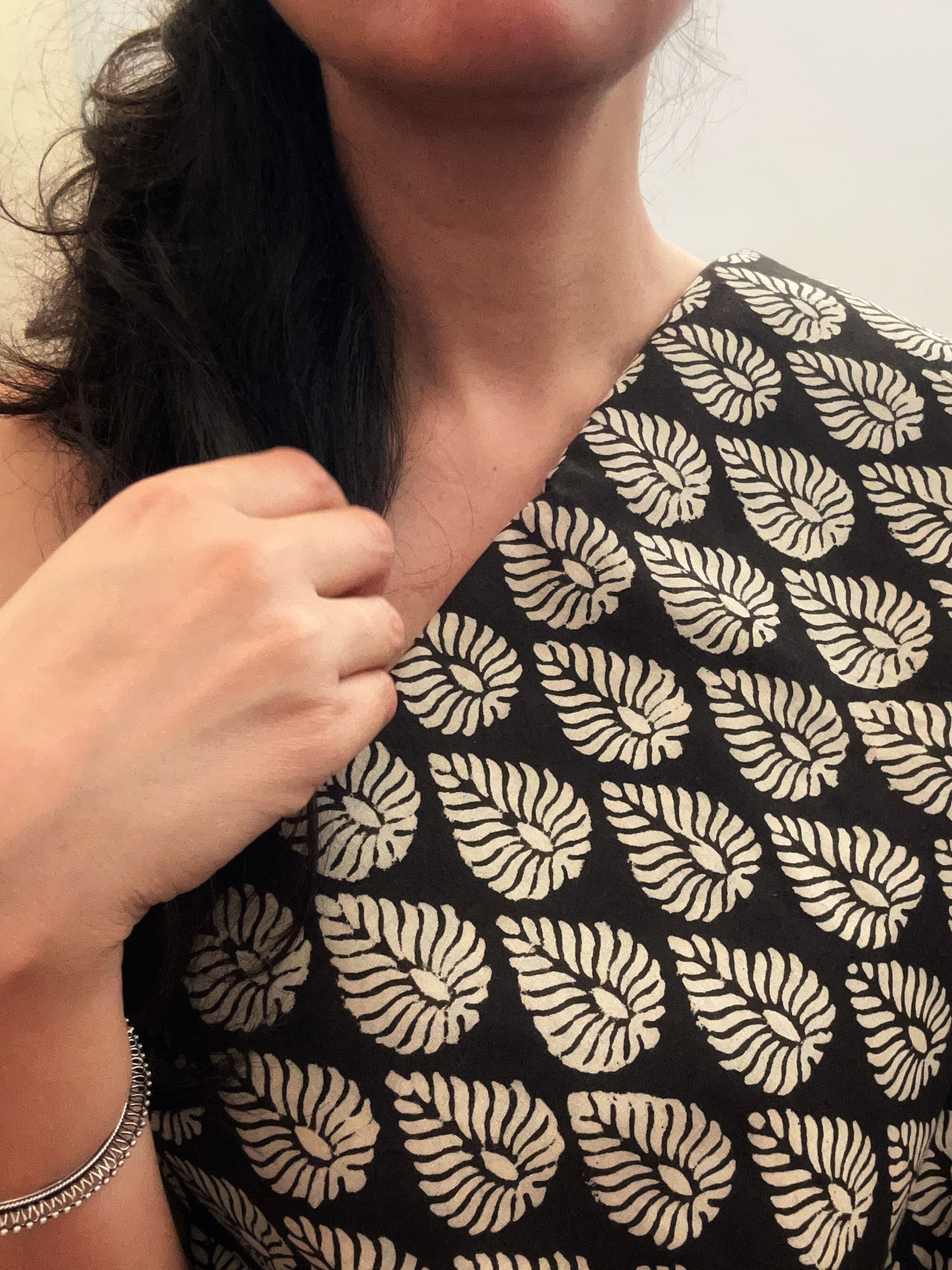 Bagru Handblock Cotton -Black