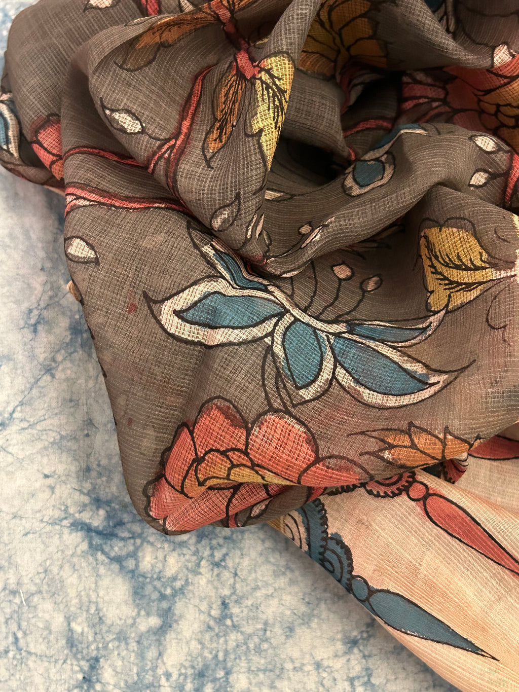 Handwoven Handpainted Kalamkari Set