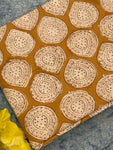 Hand Block Printed Azo free Dyed Cotton Kurta Fabric