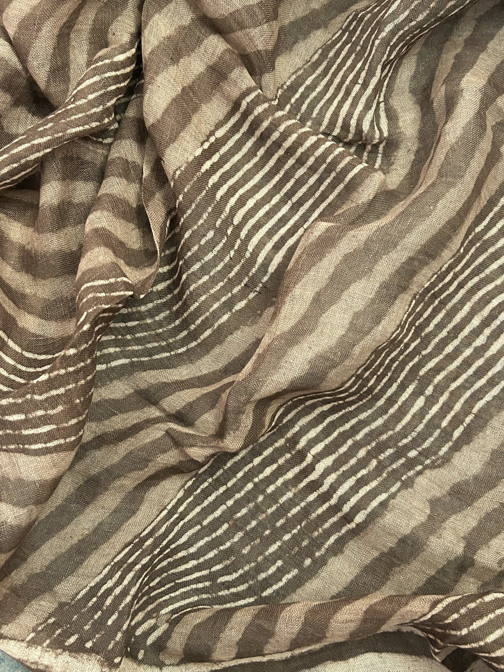 Handcrafted Linen Kurta Dupatta Set