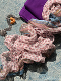 Handwoven Handblock Printed Set -Purple