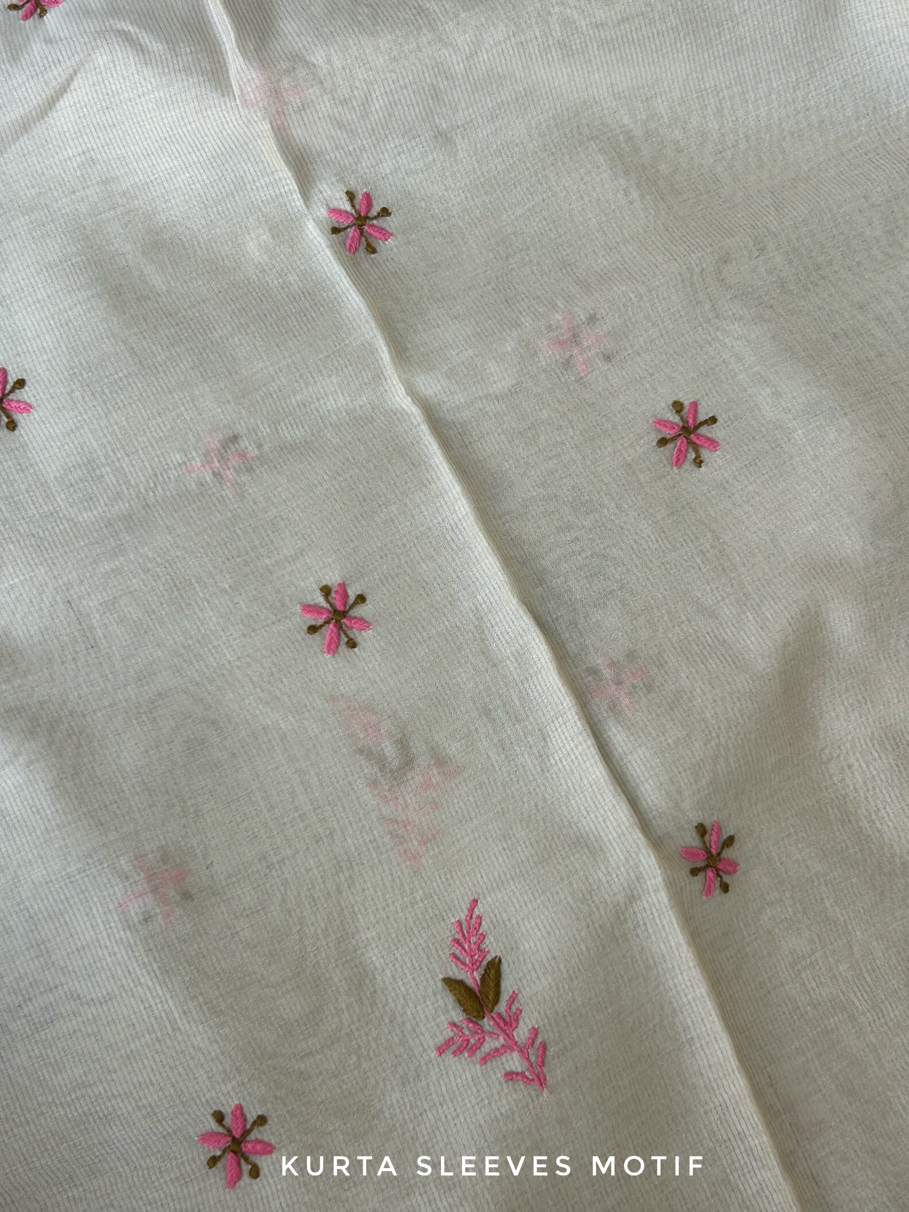 Handwoven Chikankari Work Maheshwari Set