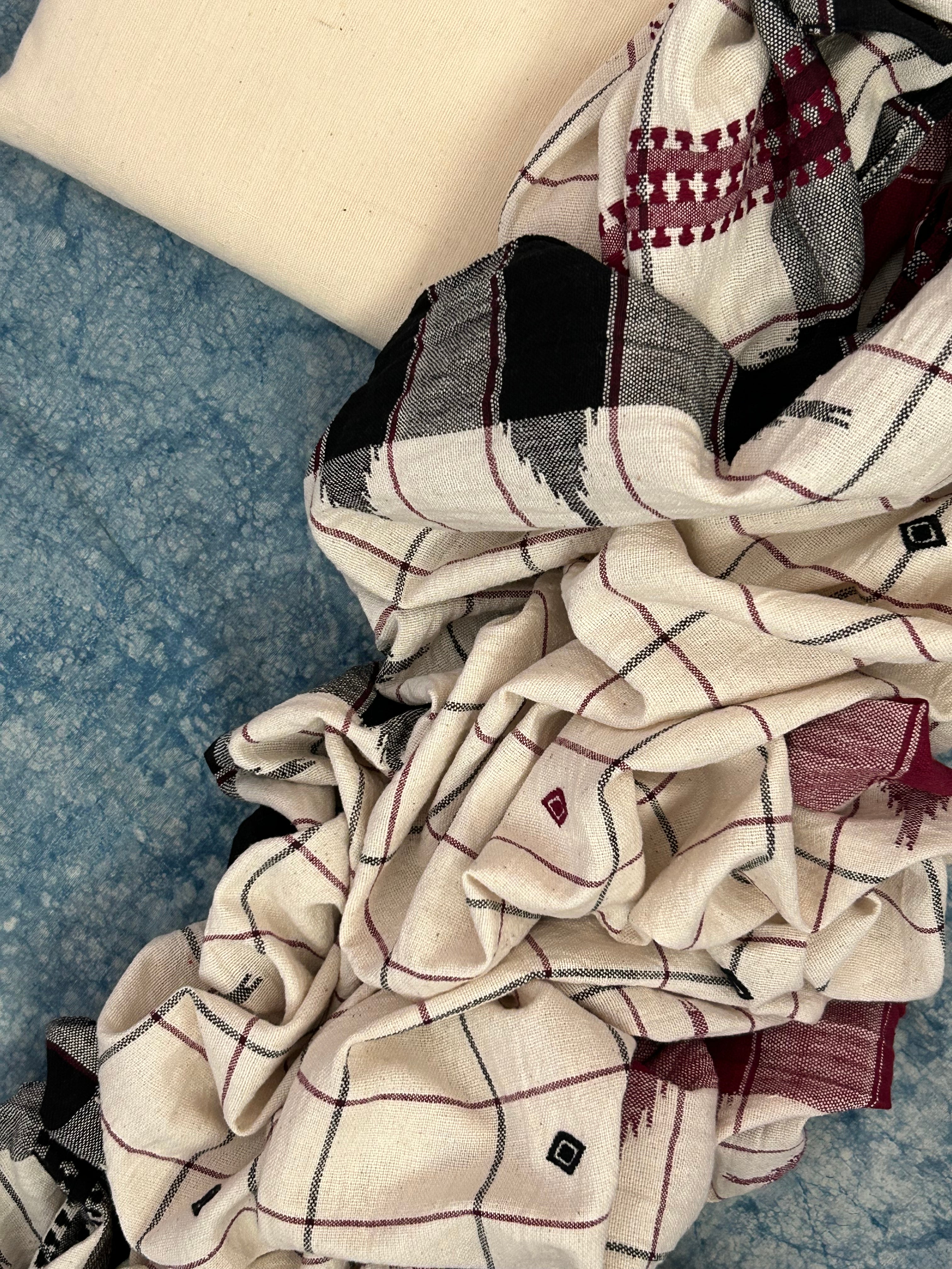Handspun Handwoven Kotpad Kurta Dupatta Set