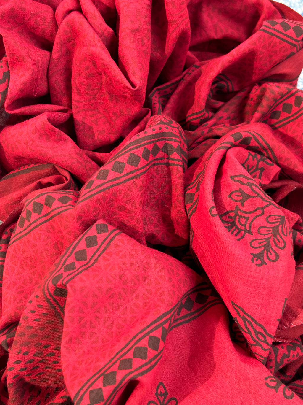 Natural Dyed Bagh Block Print Cotton Suit