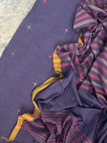 Blue Daisy 2 - Handwoven Bengal Jamdani Kurta Dupatta set