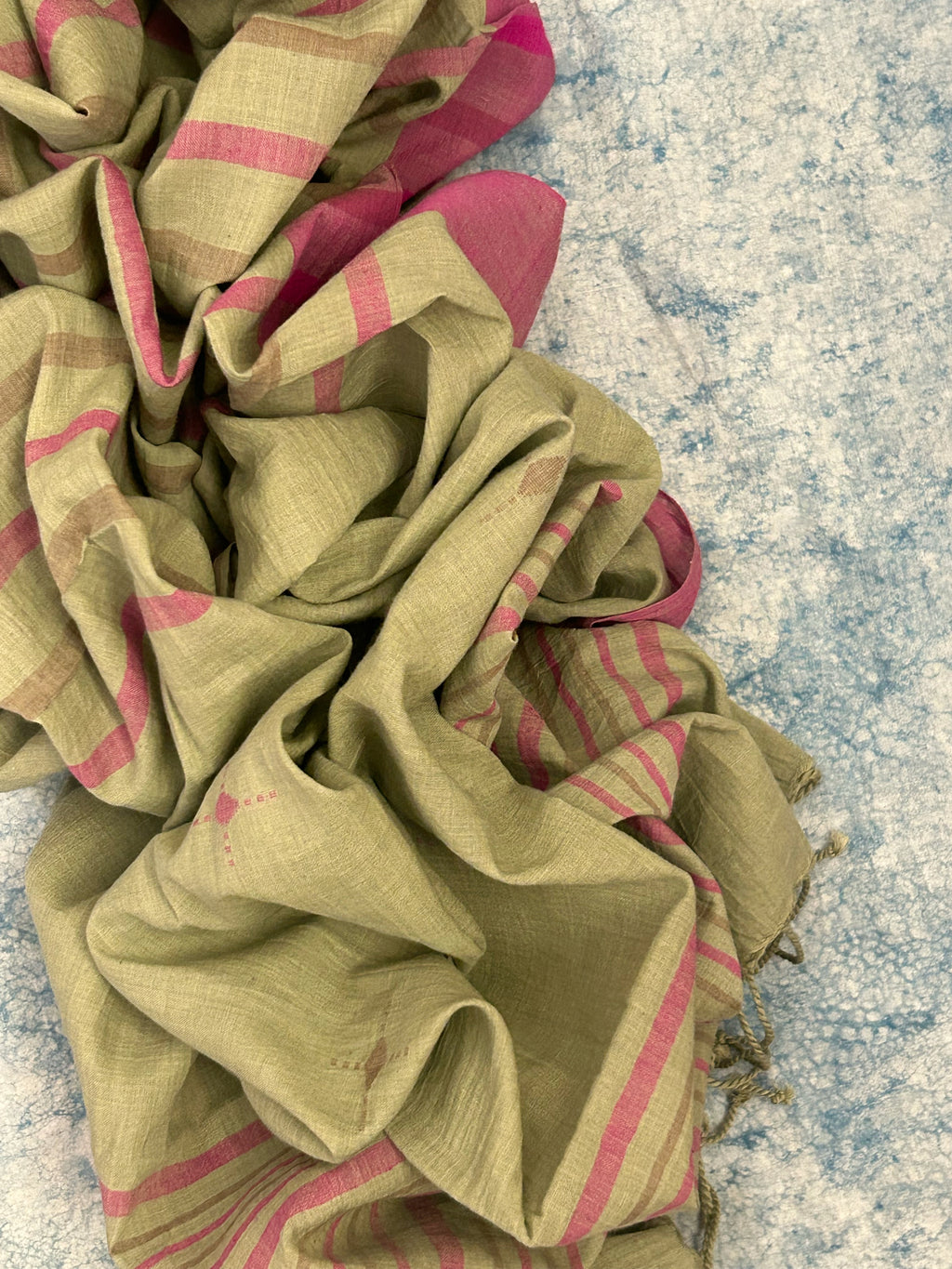 Jade- Handwoven Bengal Jamdani Kurta Dupatta set