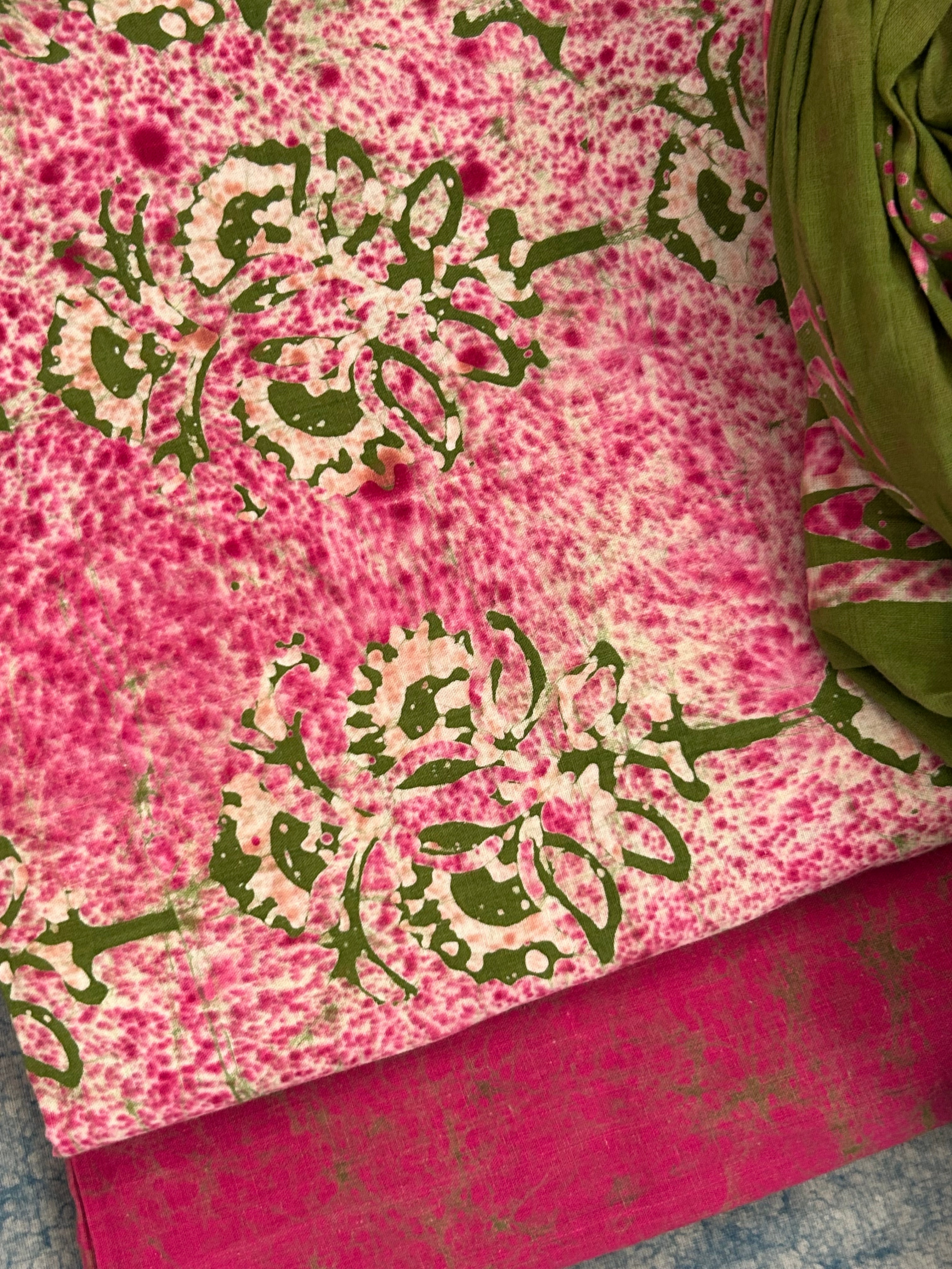 Handblock Batik Cotton Suit
