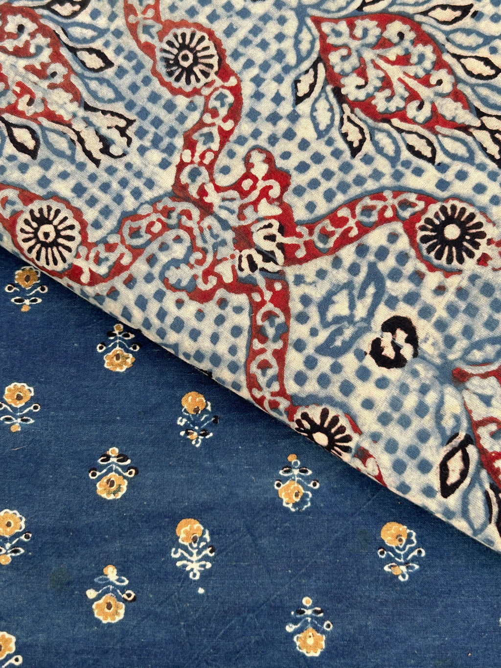 Natural Dyes Handblock Ajrakh Cotton Suit