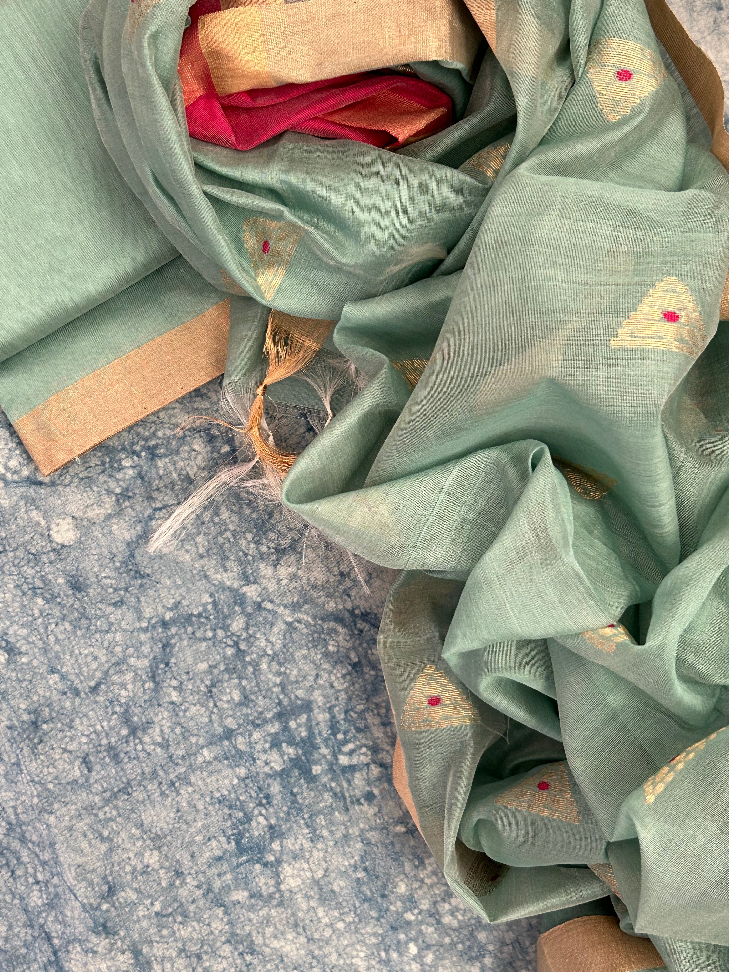 Handwoven Chanderi Kurta Dupatta Set