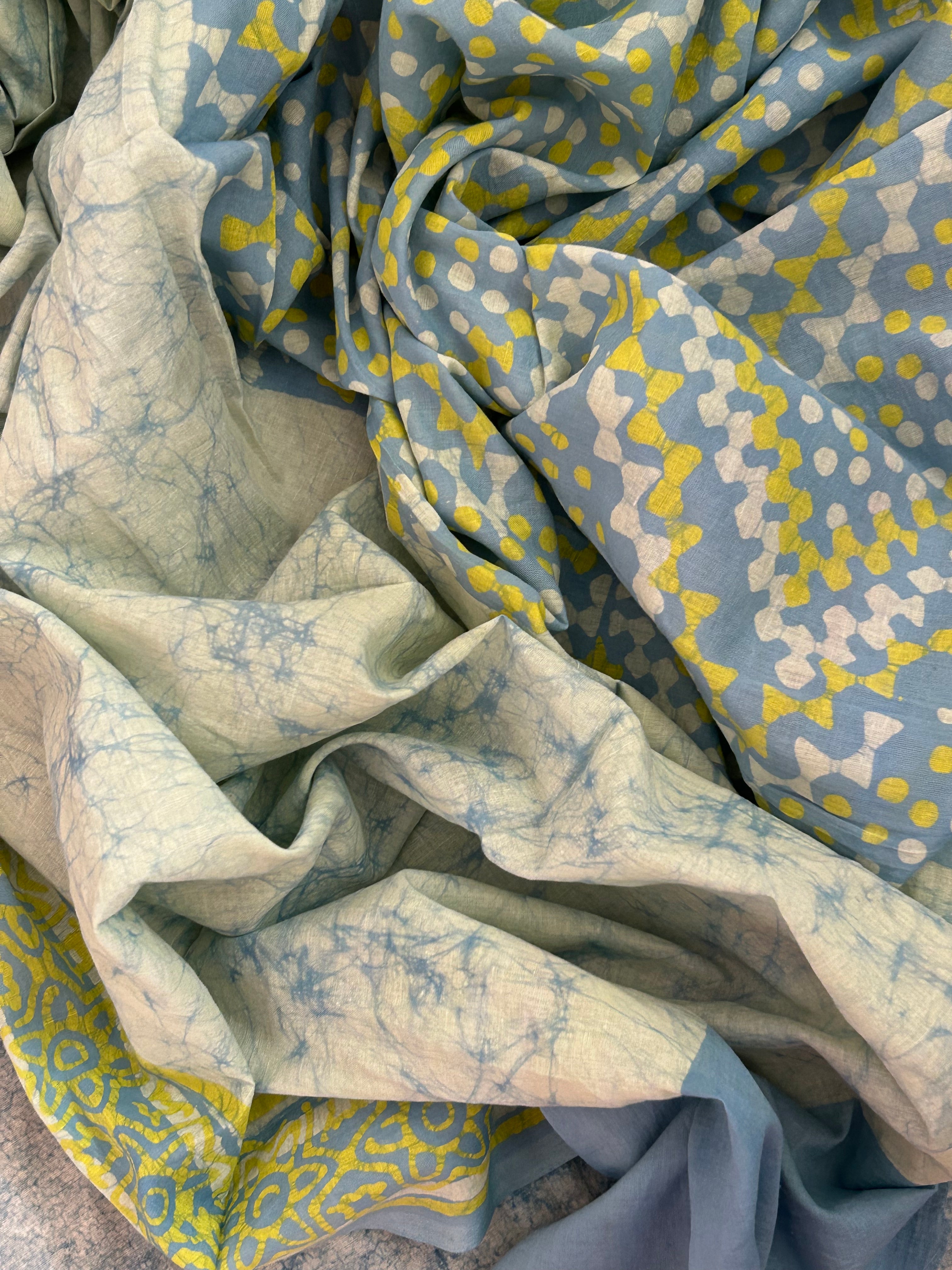 Handblock Batik Cotton Suit