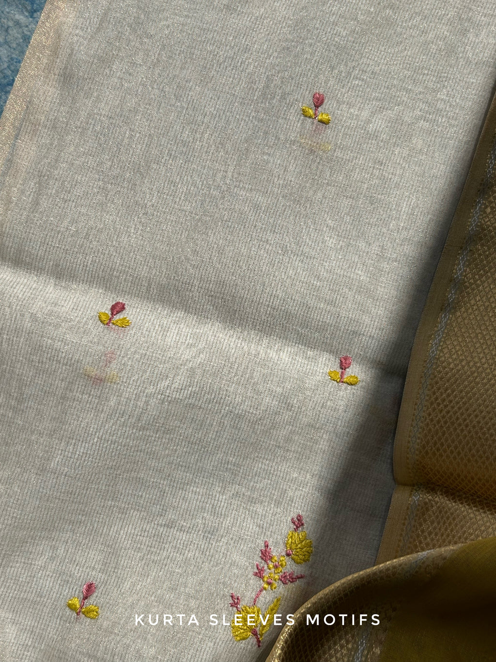Handwoven Chikankari Work Maheshwari Set