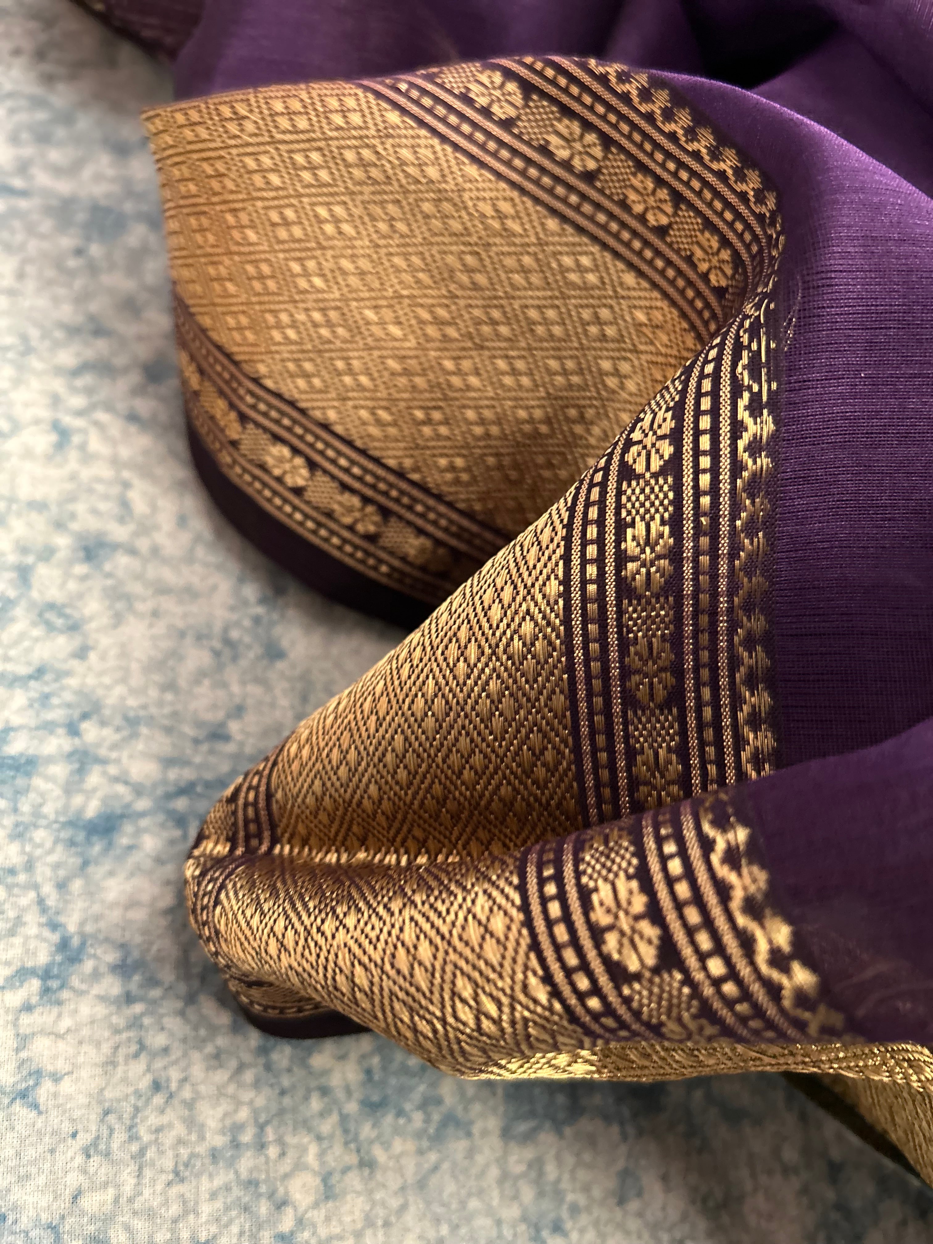 Handwoven Maheshwari Kurta Dupatta Set