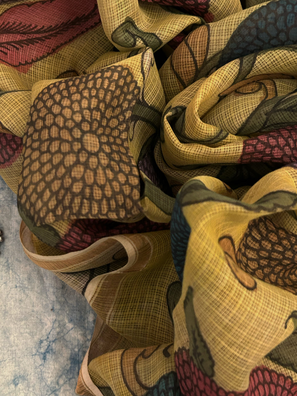 Handwoven Handpainted Kalamkari Set