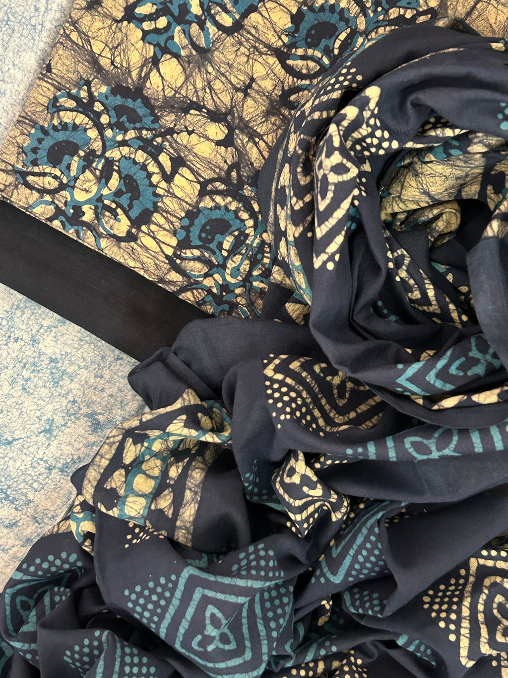 Handblock Batik Cotton Suit