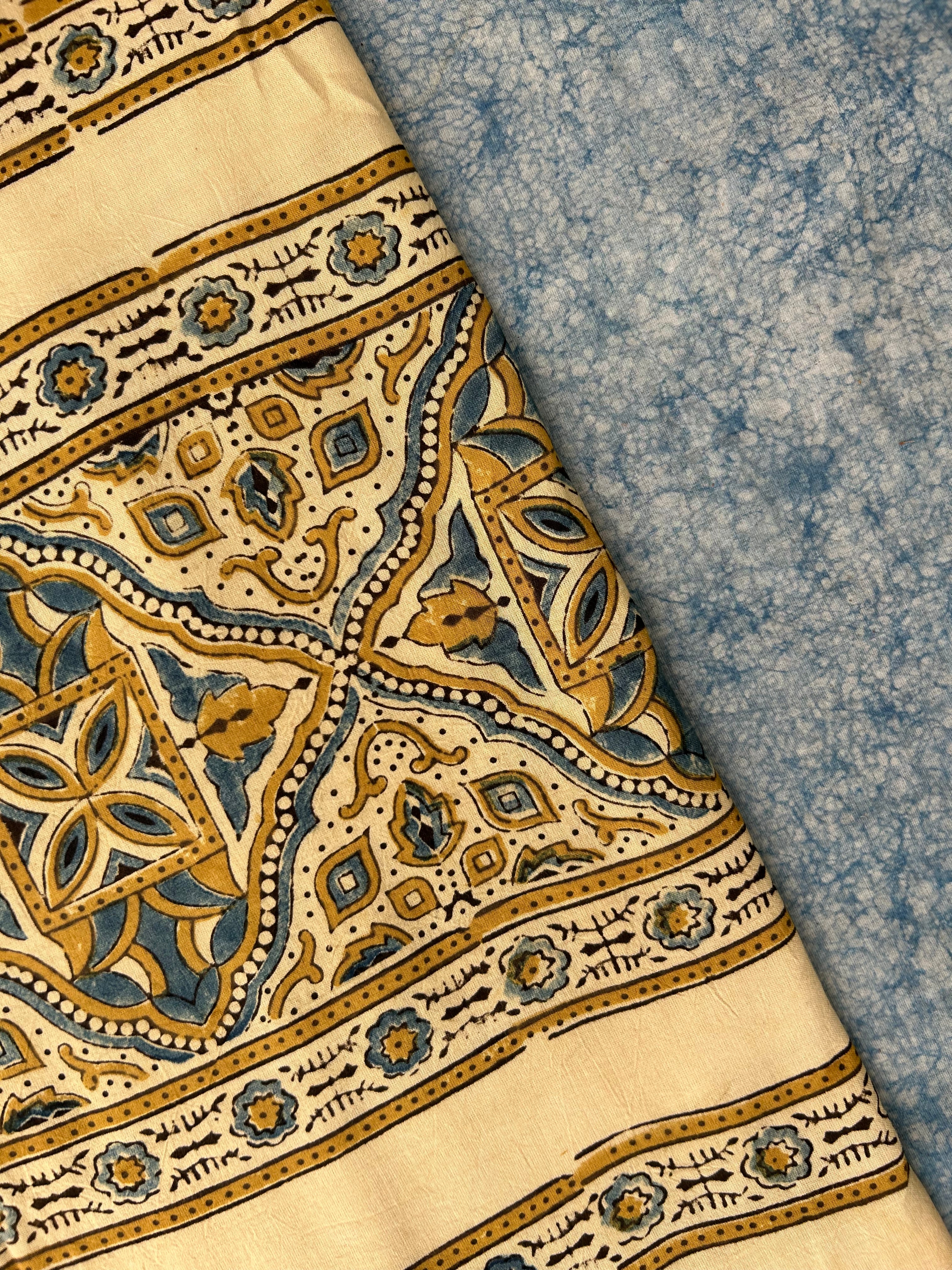 Natural Dyes Hand Block Ajrakh Dupatta