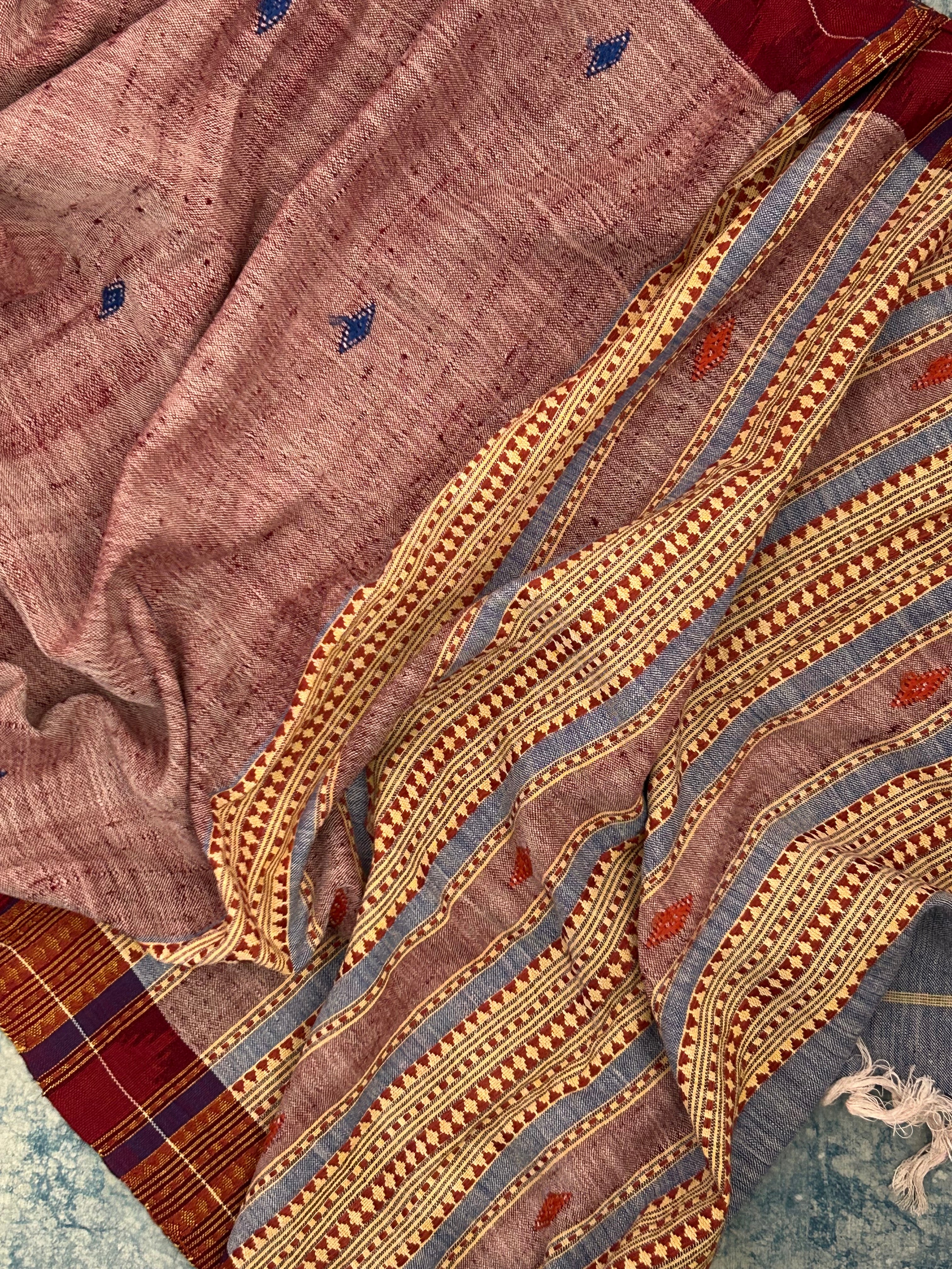 Handspun Handwoven Kotpad Kurta Dupatta Set