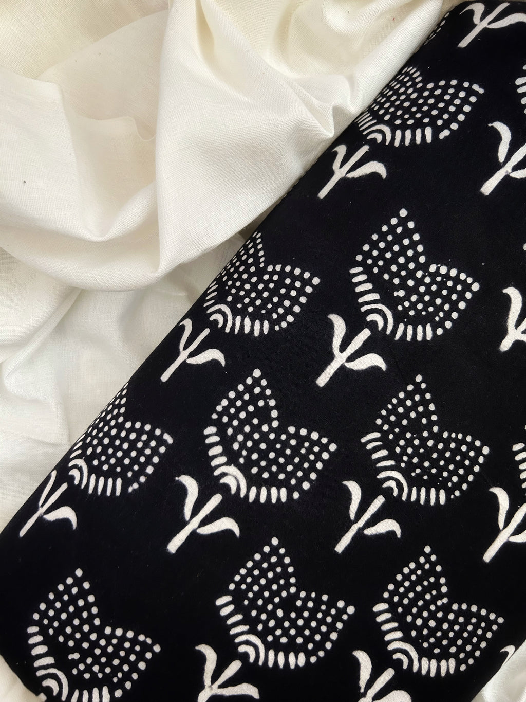 Handblock Print 2.5m Cotton Fabric