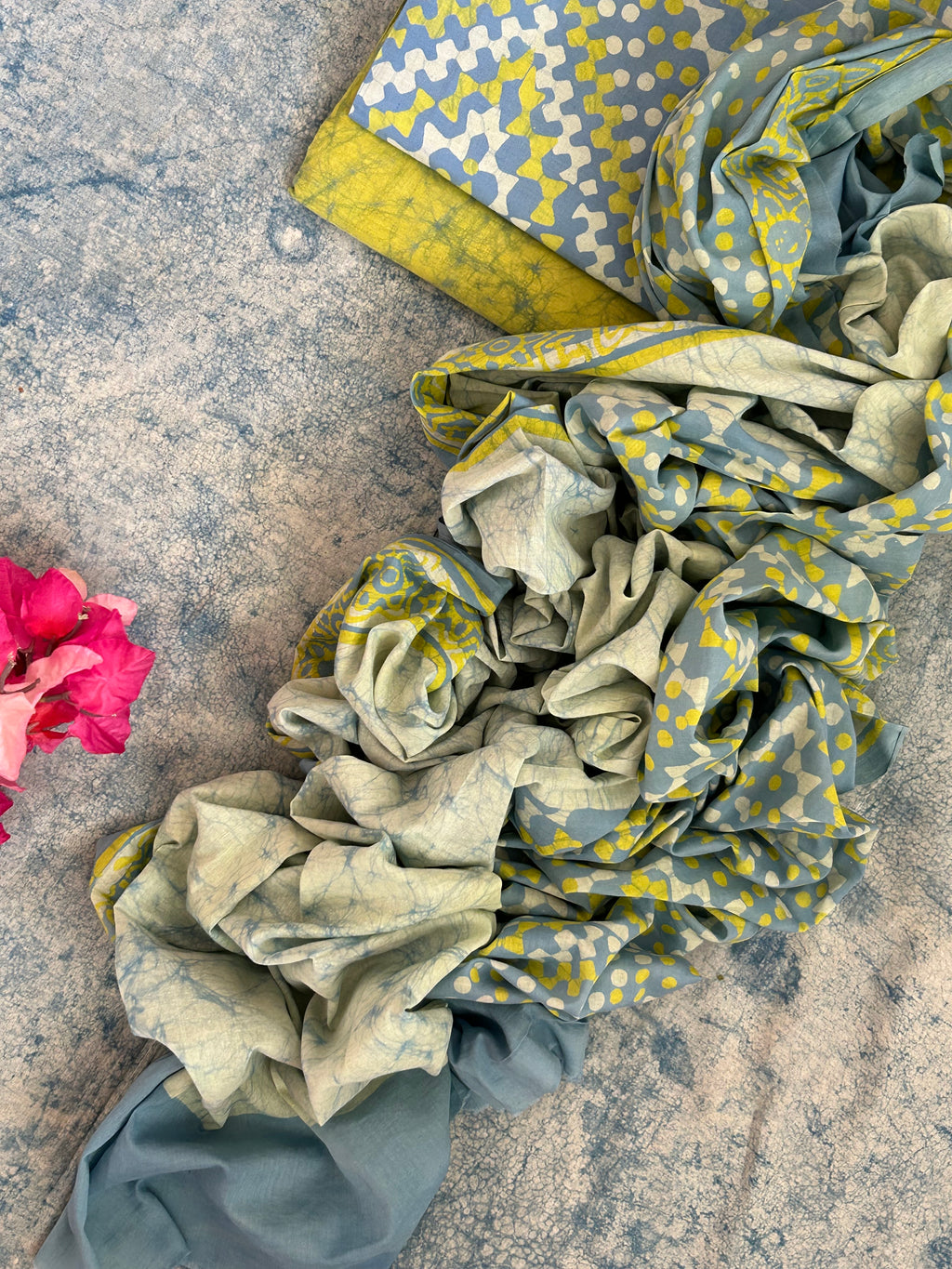 Handblock Batik Cotton Suit