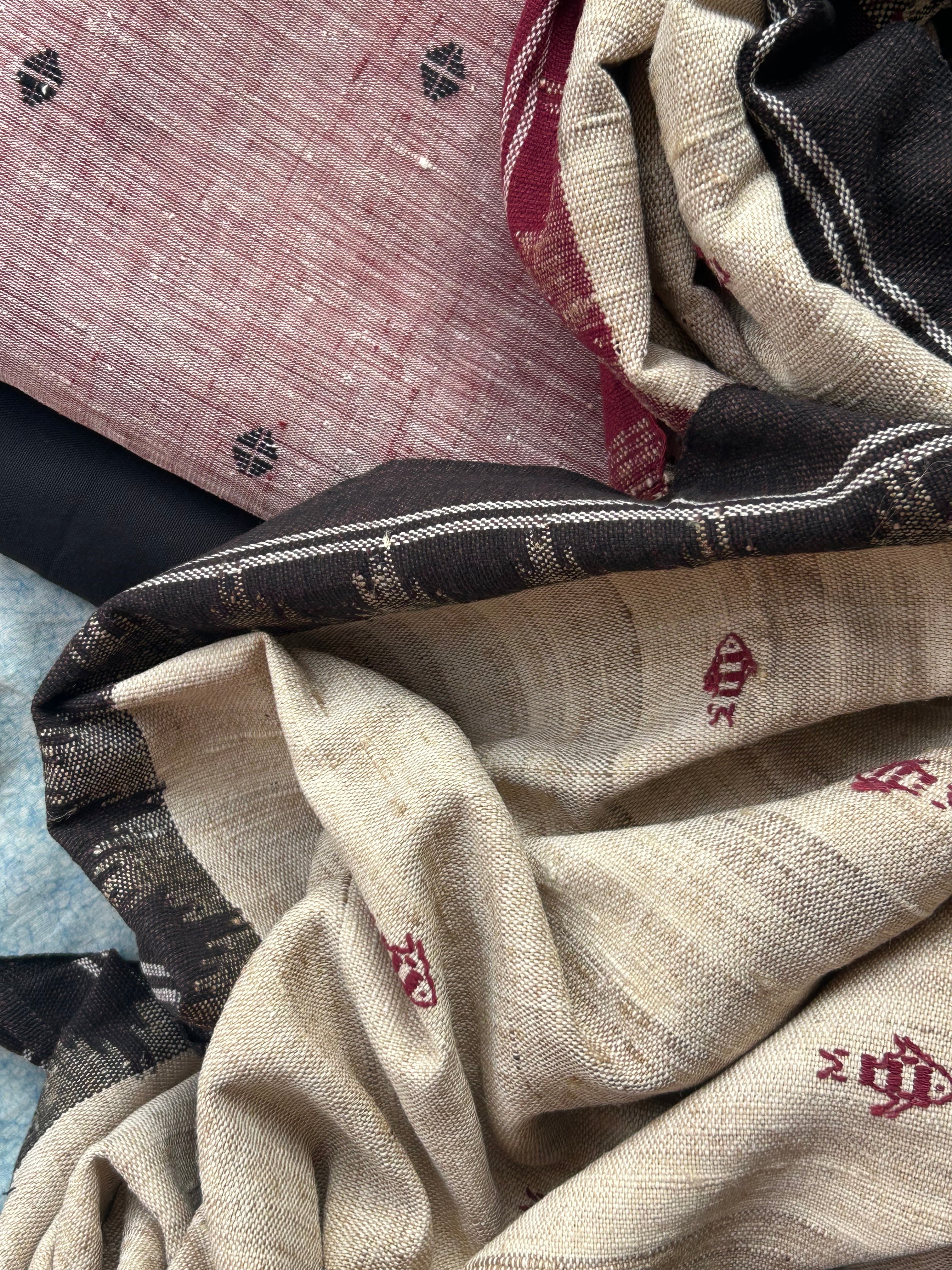 Mrittika - Handspun and Handwoven Ponduru Cotton and Kotpad Set