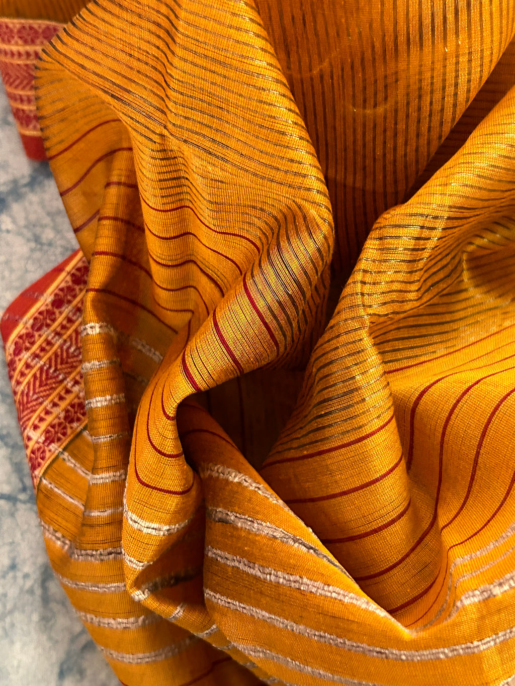 Handwoven Maheshwari Kurta Dupatta Set