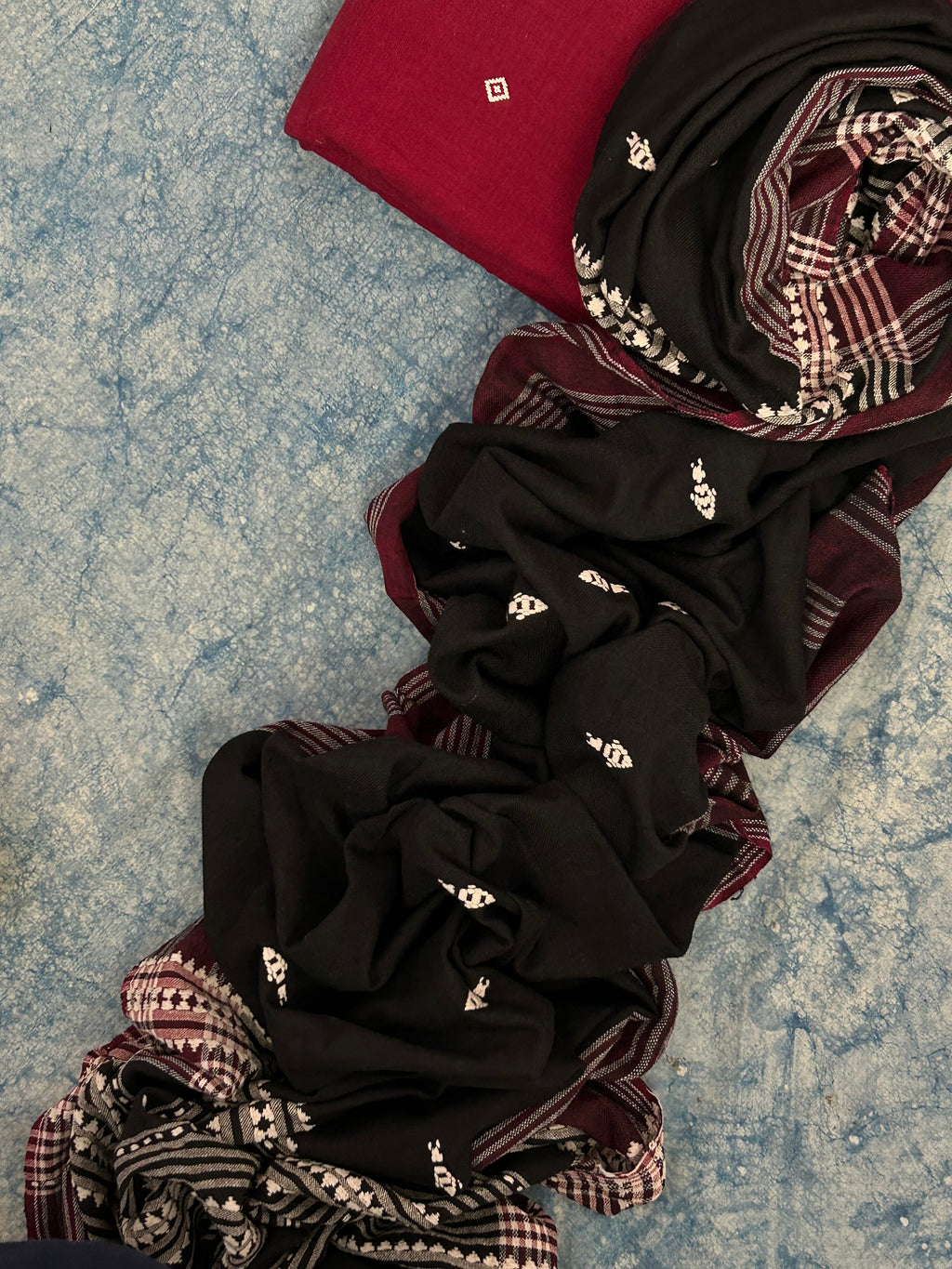 Handspun Handwoven Kotpad Kurta Dupatta Set