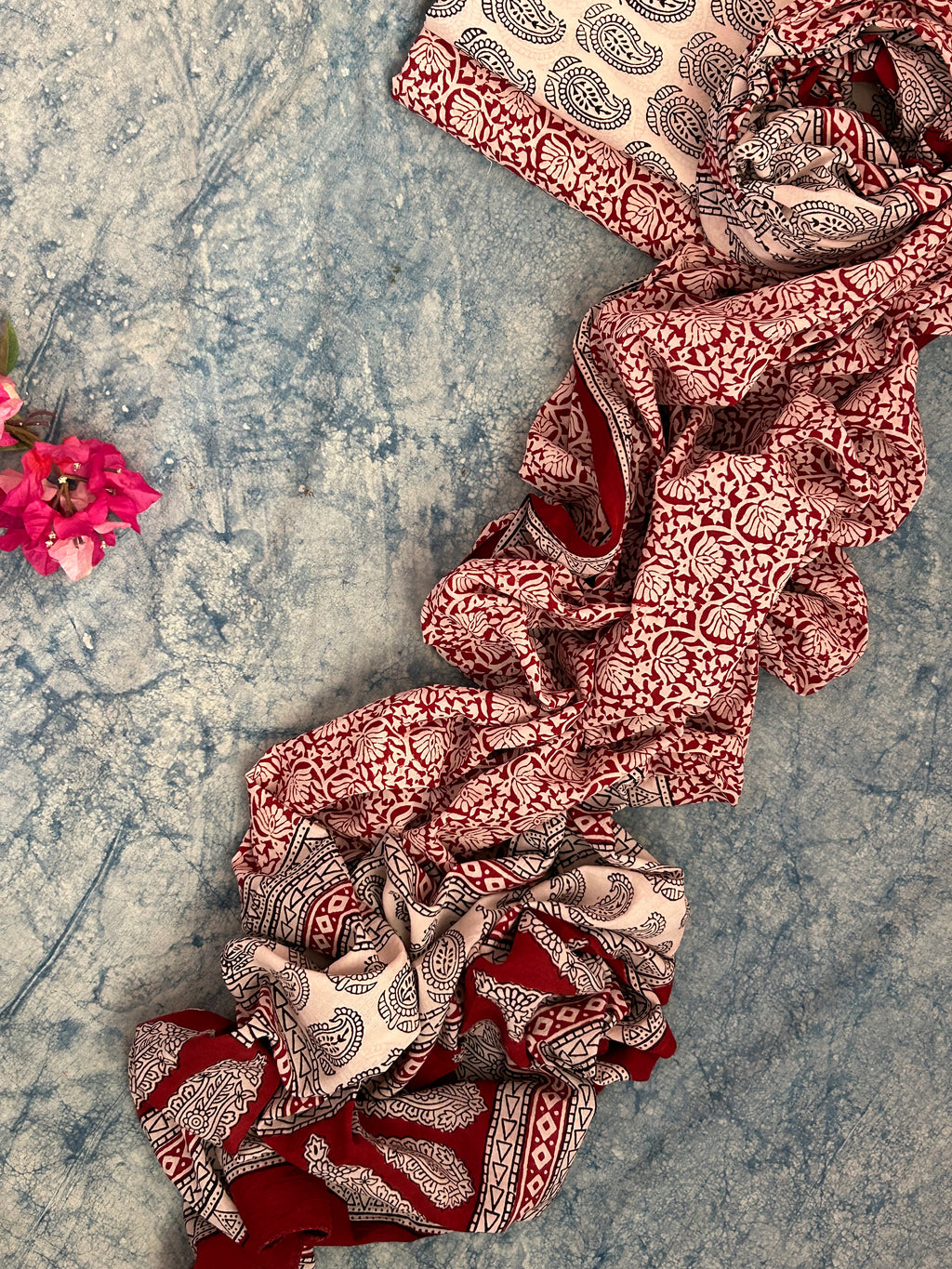 Natural Dyed Bagh Block Print Cotton Suit