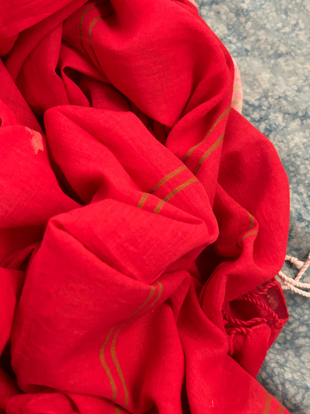 Laal Ishq - Handwoven Bengal Jamdani Kurta Dupatta set