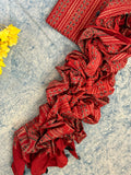 Natural Dyes Handcrafted Ajrakh Kurta Dupatta Set