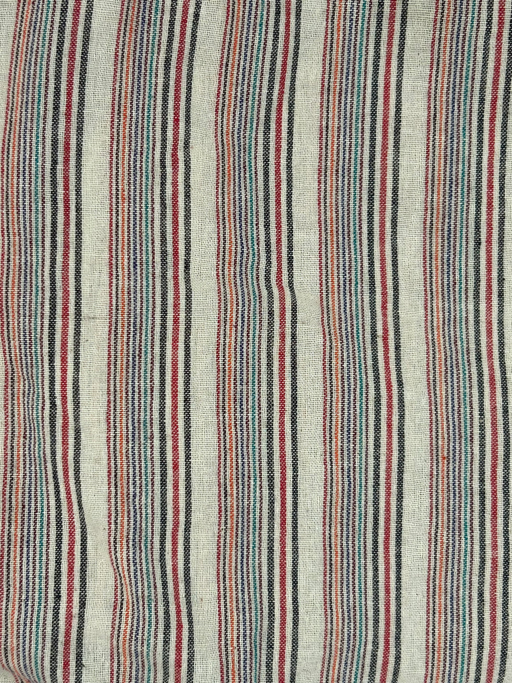 Handspun Handwoven Kotpad Fabric 650 INR/metre - Ivory multicolour weaving