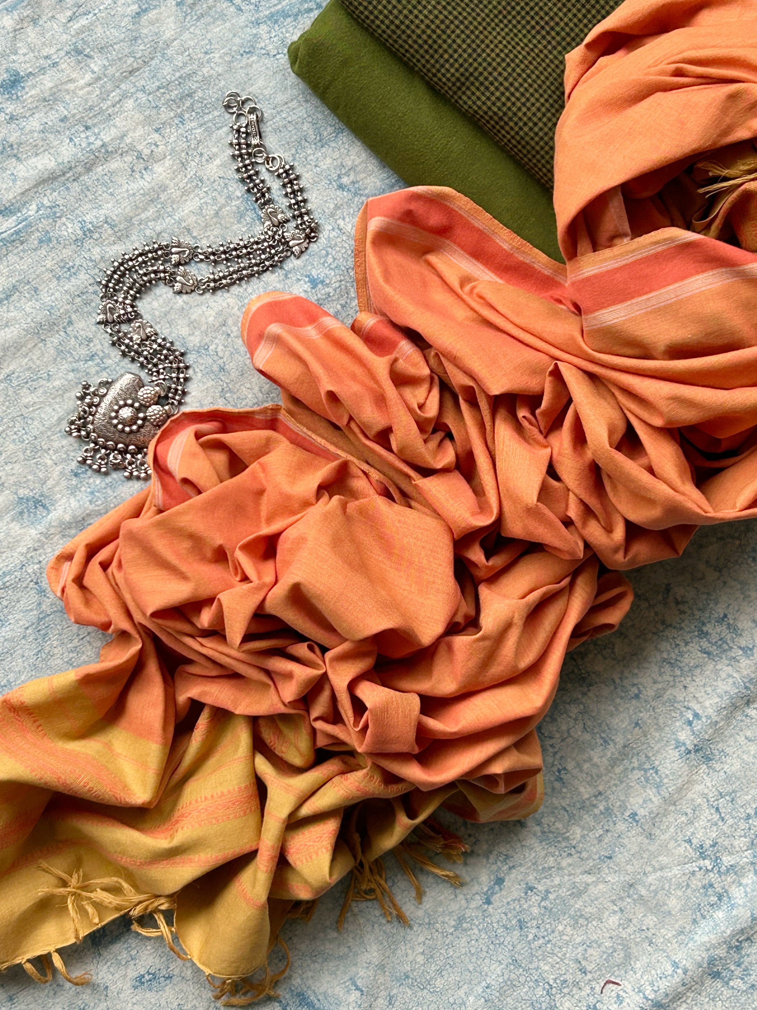 Dhoop Chaon - Handwoven Bhujodi and Telangana Cotton Set