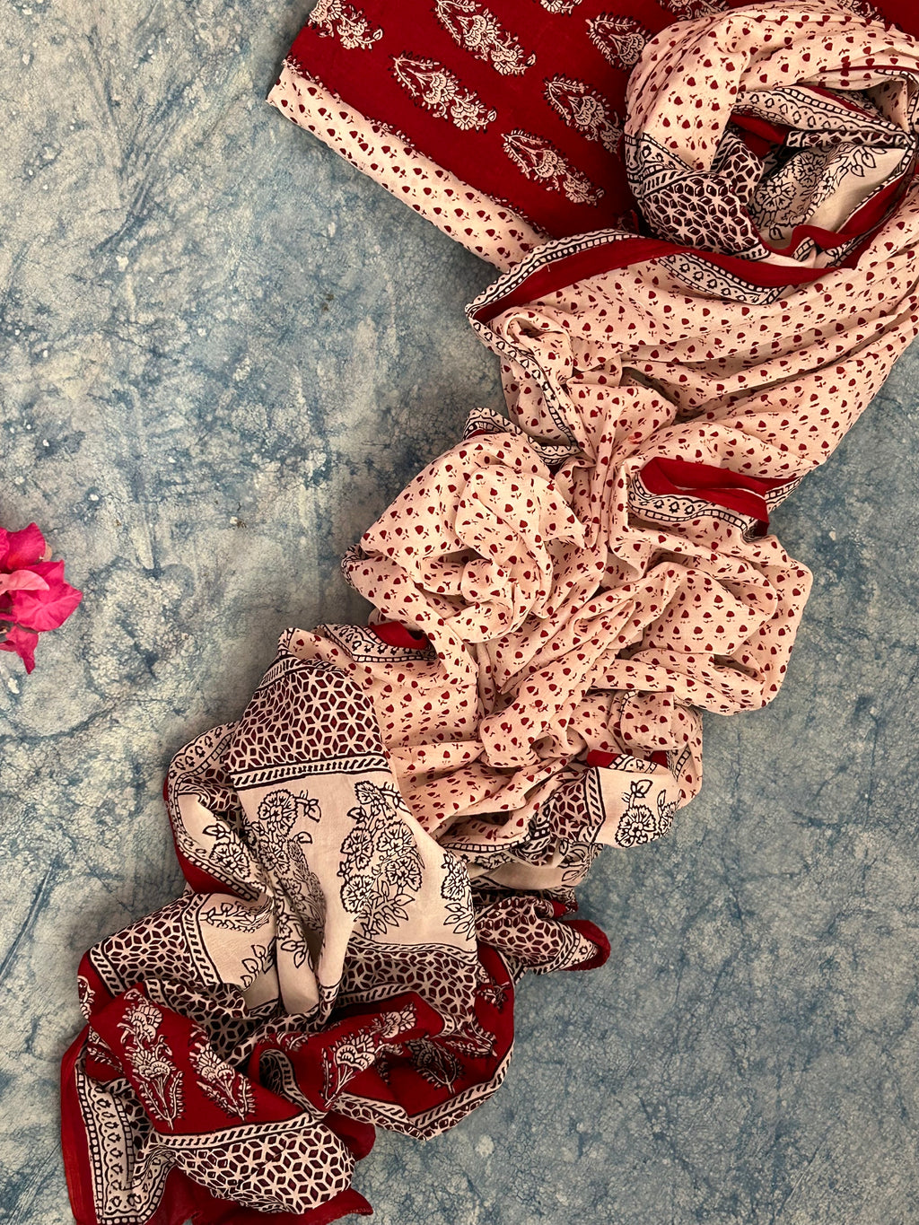 Natural Dyed Bagh Block Print Cotton Suit