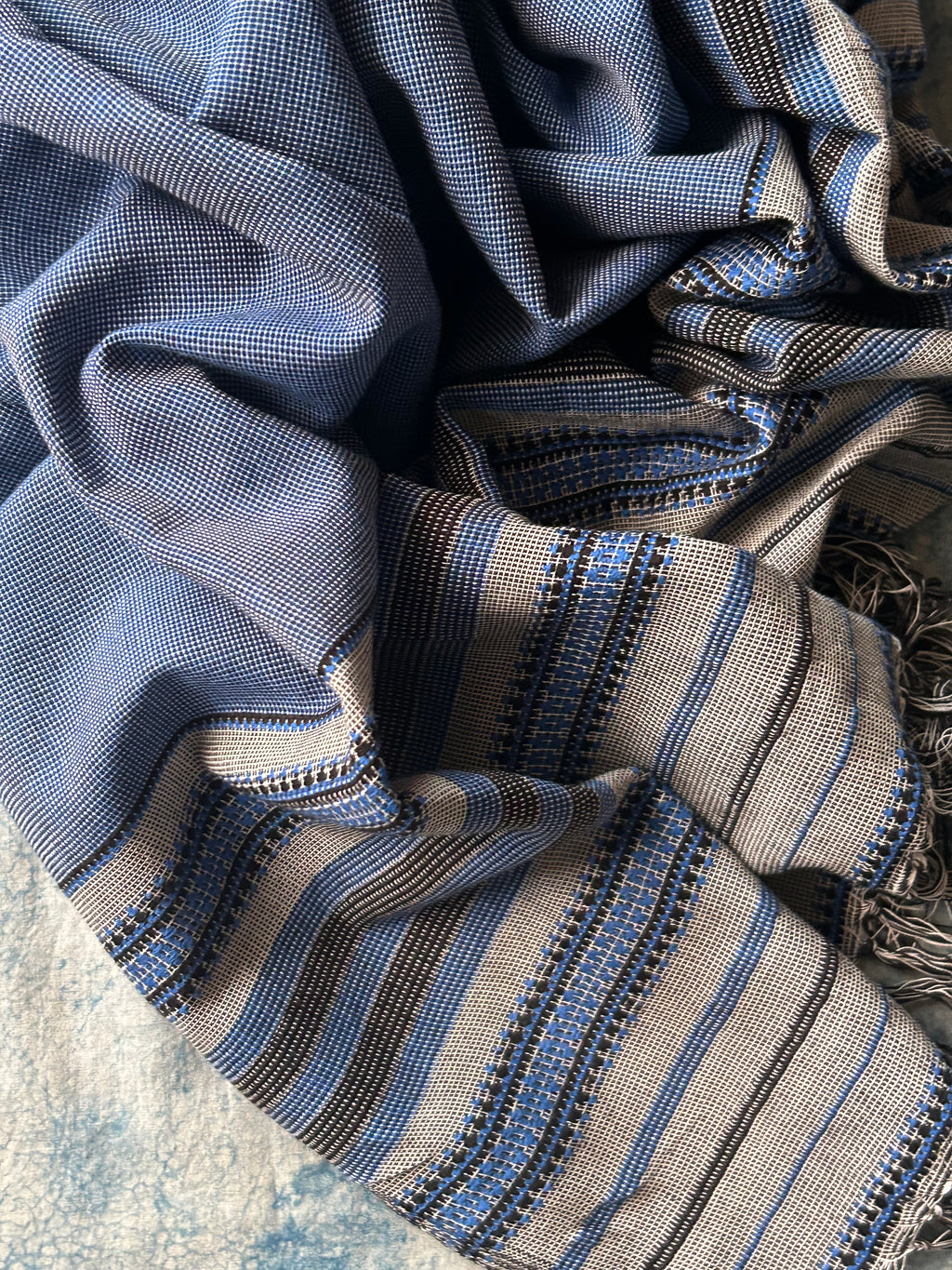 Neelambar - Handwoven Bhujodi Set