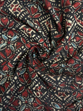 Handblock Printed Ajrakh Cotton - Black (.80m)