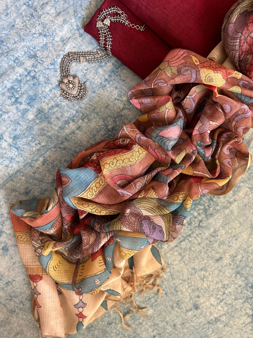 Handwoven Handcrafted Kalamkari Set