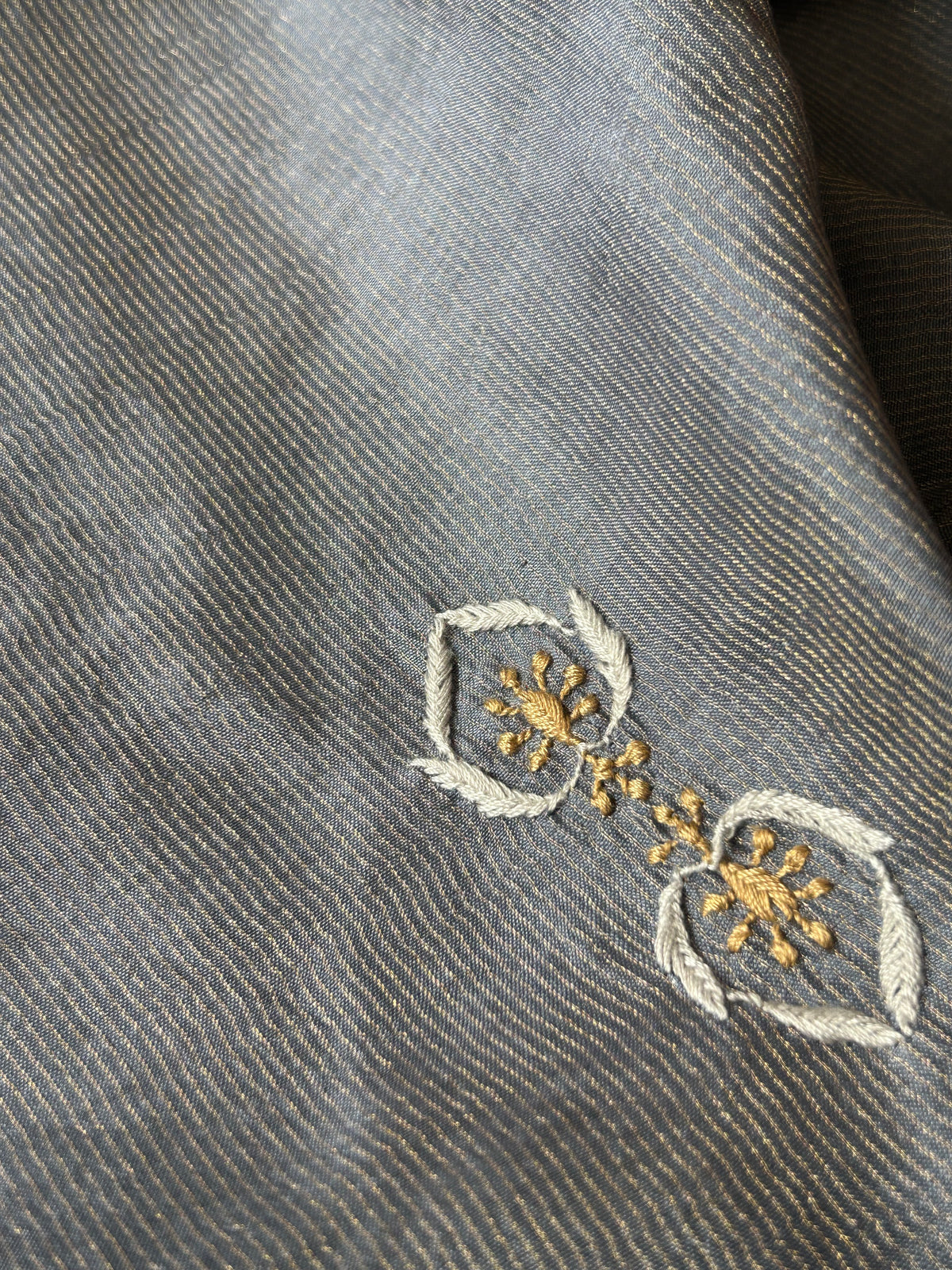 Rohini - Handwoven Chikankari Work Maheshwari Tissue Set