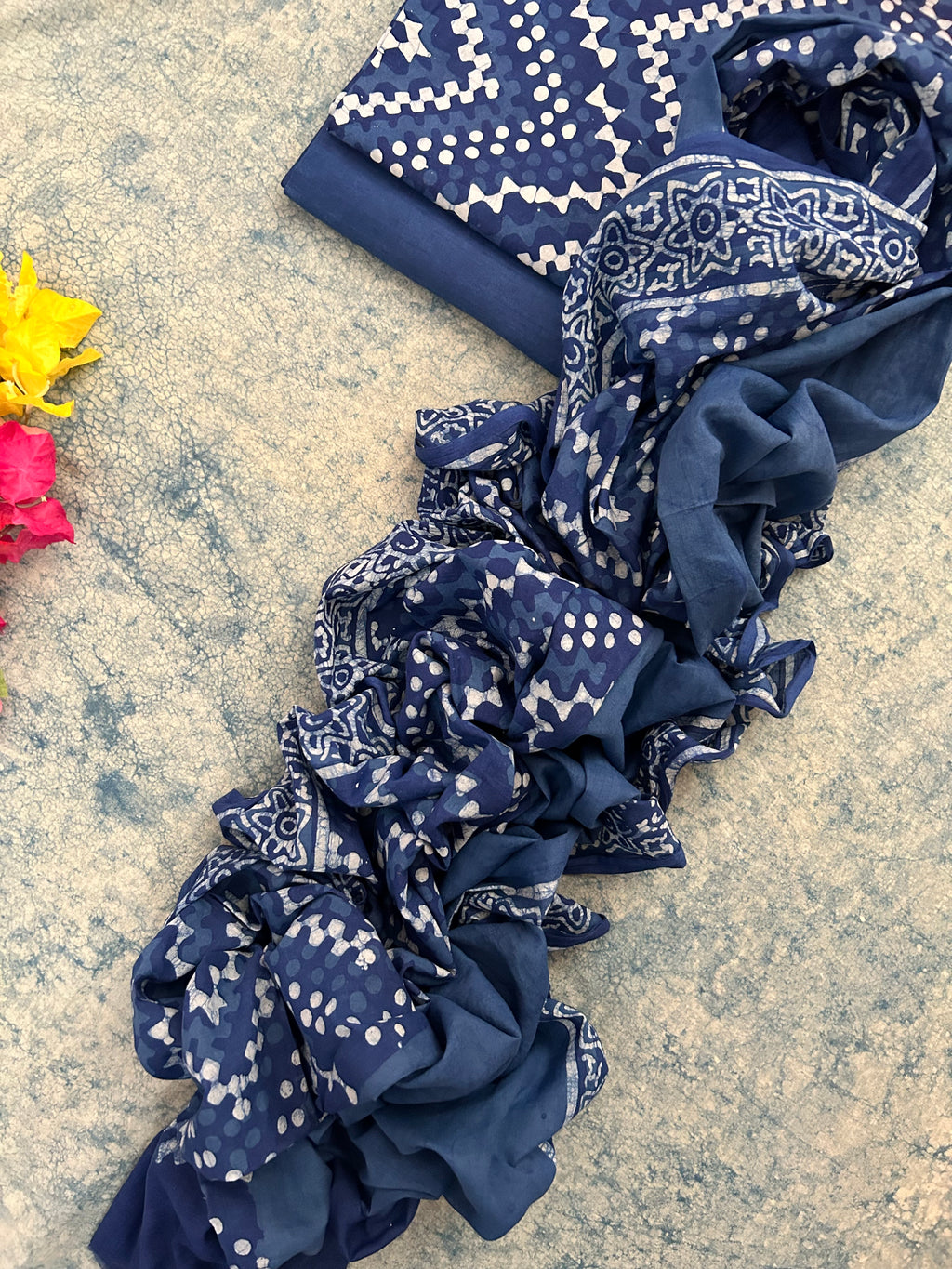 Handblock Batik Cotton Suit