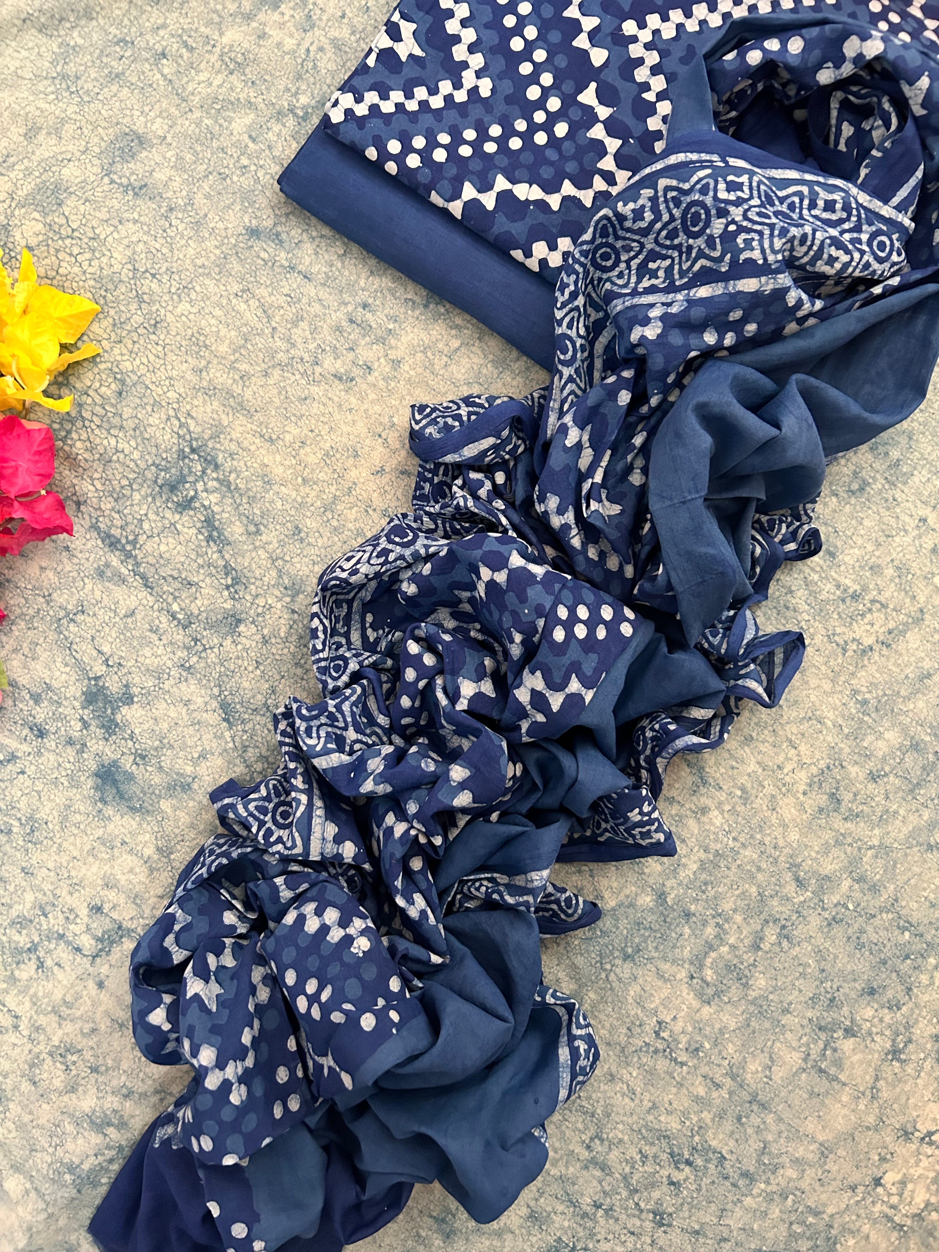 Handblock Batik Cotton Suit