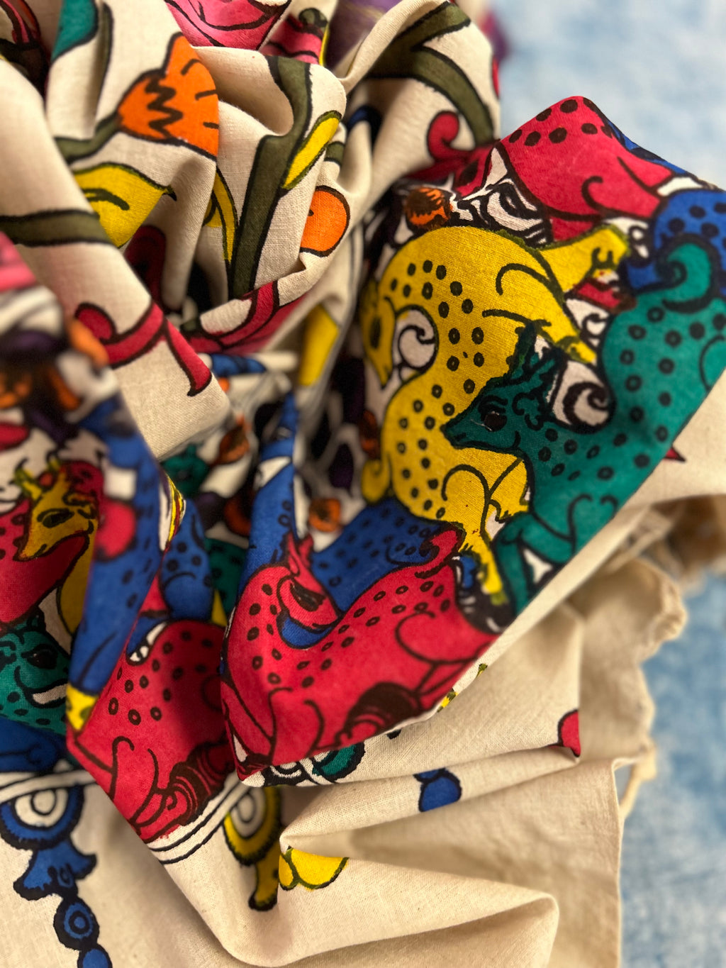 Handwoven Handcrafted Kalamkari Kurta Dupatta Set