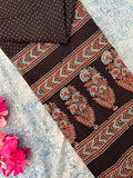 Natural Dyes Hand Block Ajrakh Dupatta