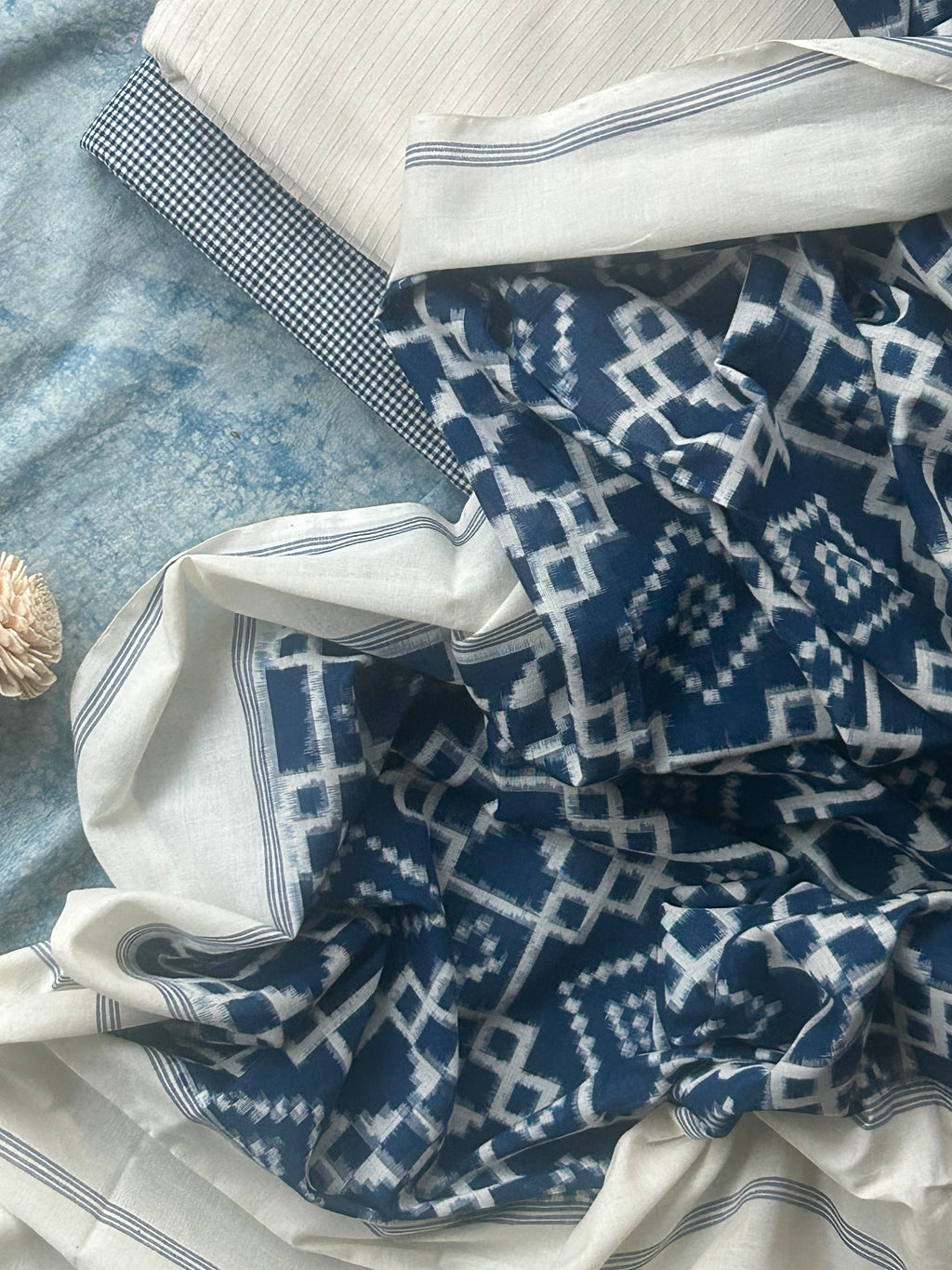 Nilima - Handwoven Ikath Kurta Dupatta Set