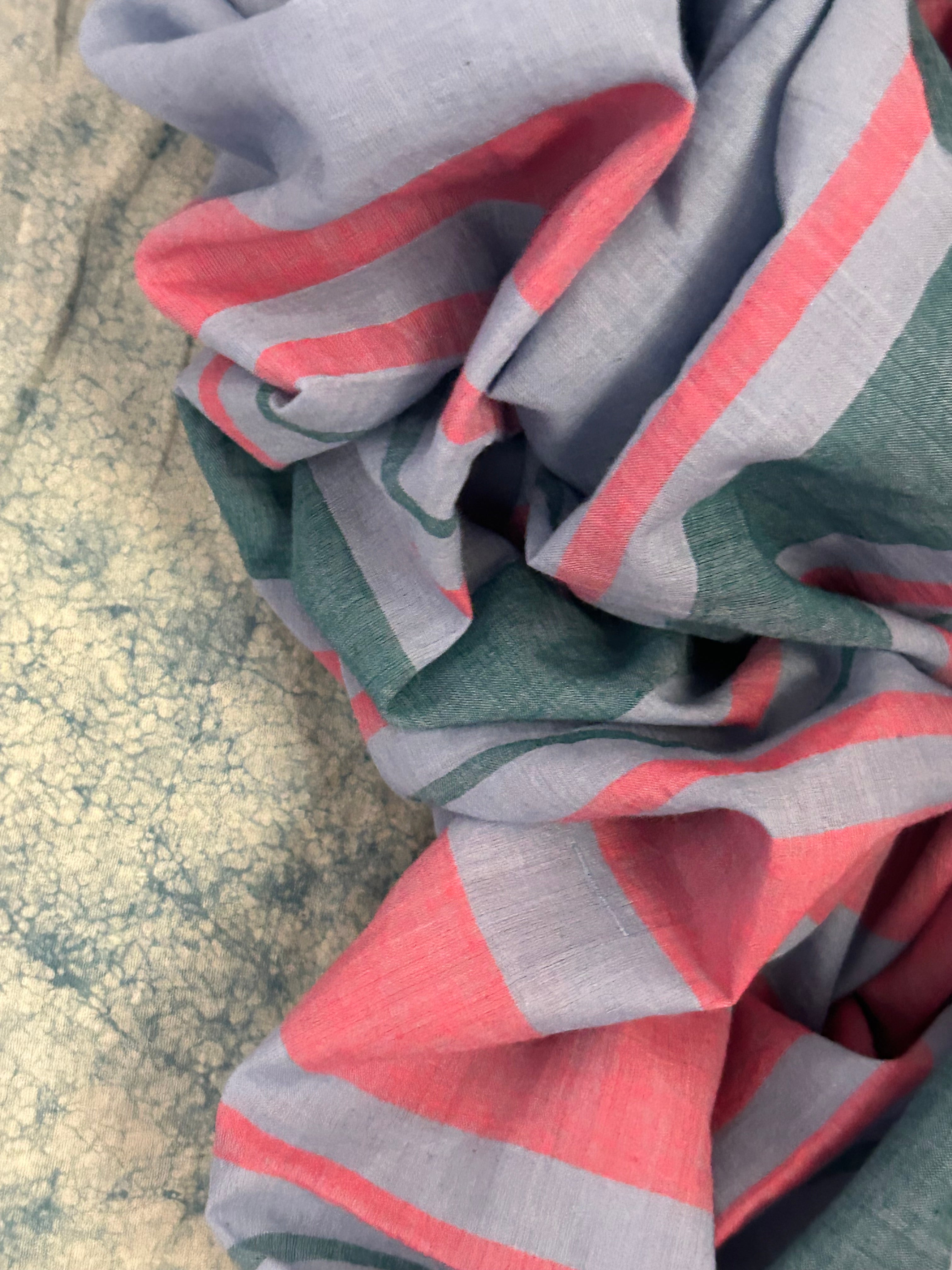 Butterfly Bush - Handwoven Bengal Jamdani Kurta Dupatta set