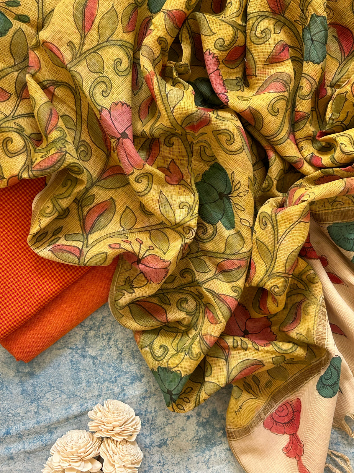 Duaa - Handwoven Handpainted Kalamkari Set