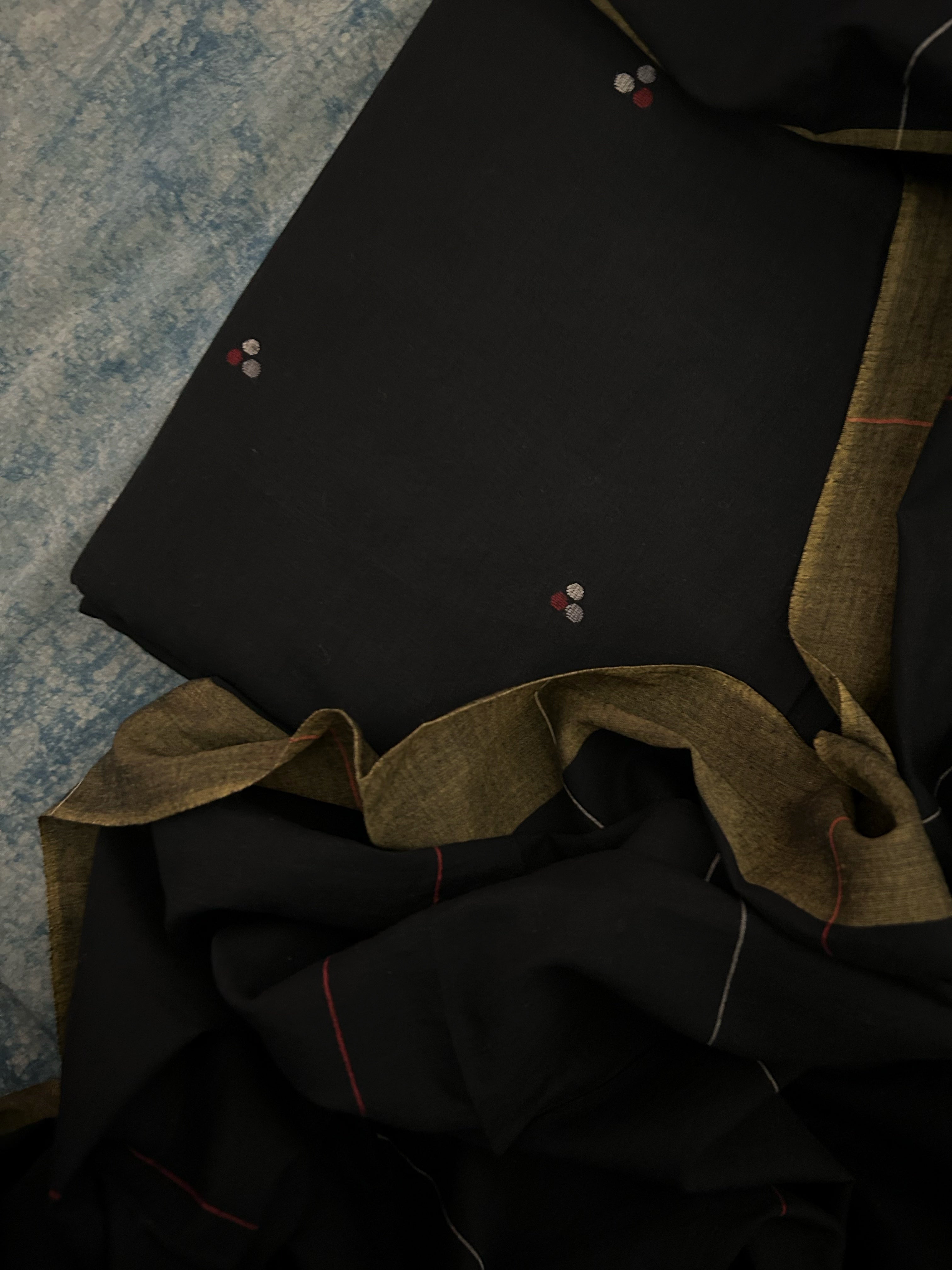 Surmayee - Handwoven Bengal Jamdani Kurta Dupatta set