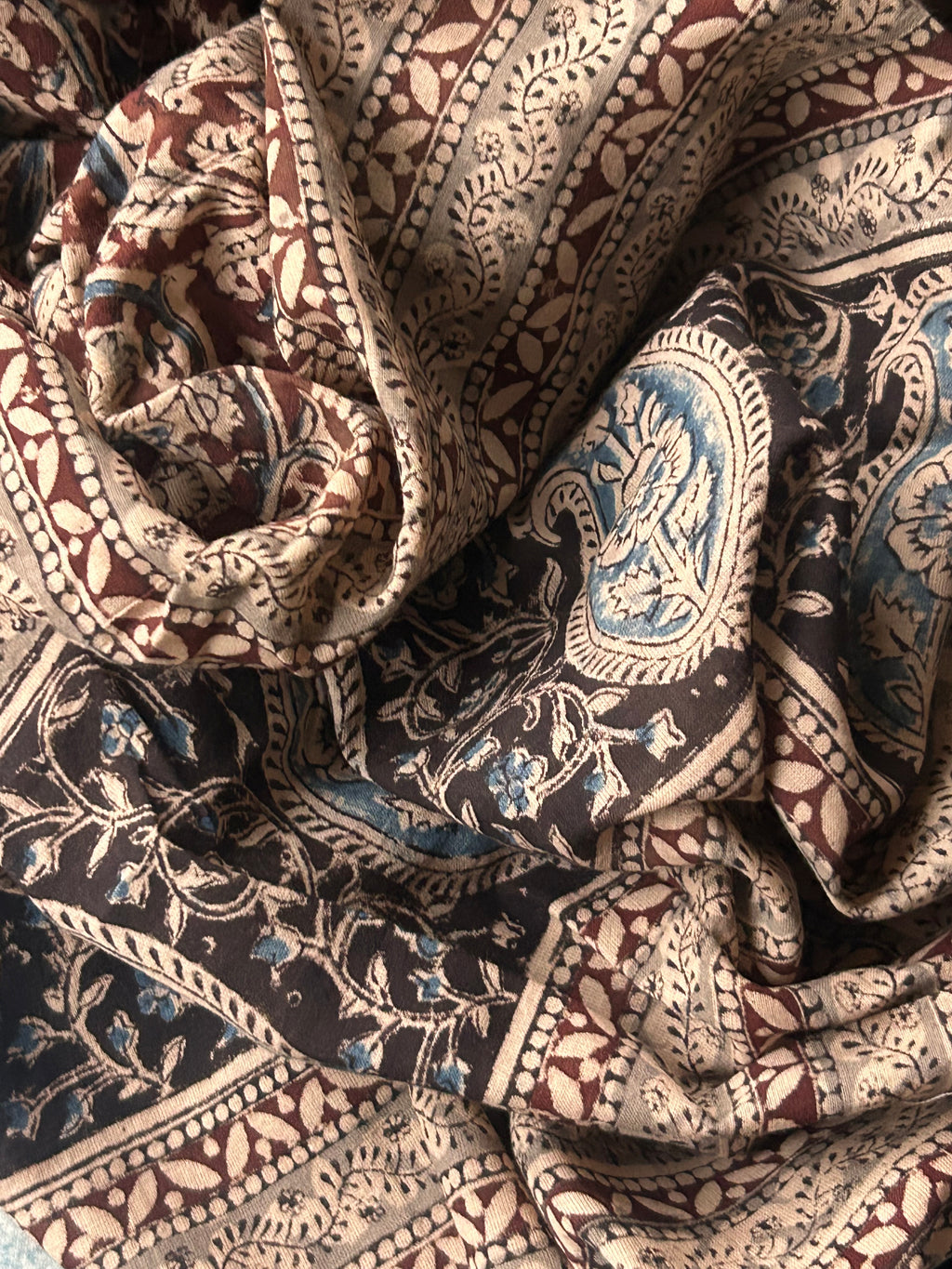 Aaradhya - Handwoven and Handblock printed Kalamkari Set